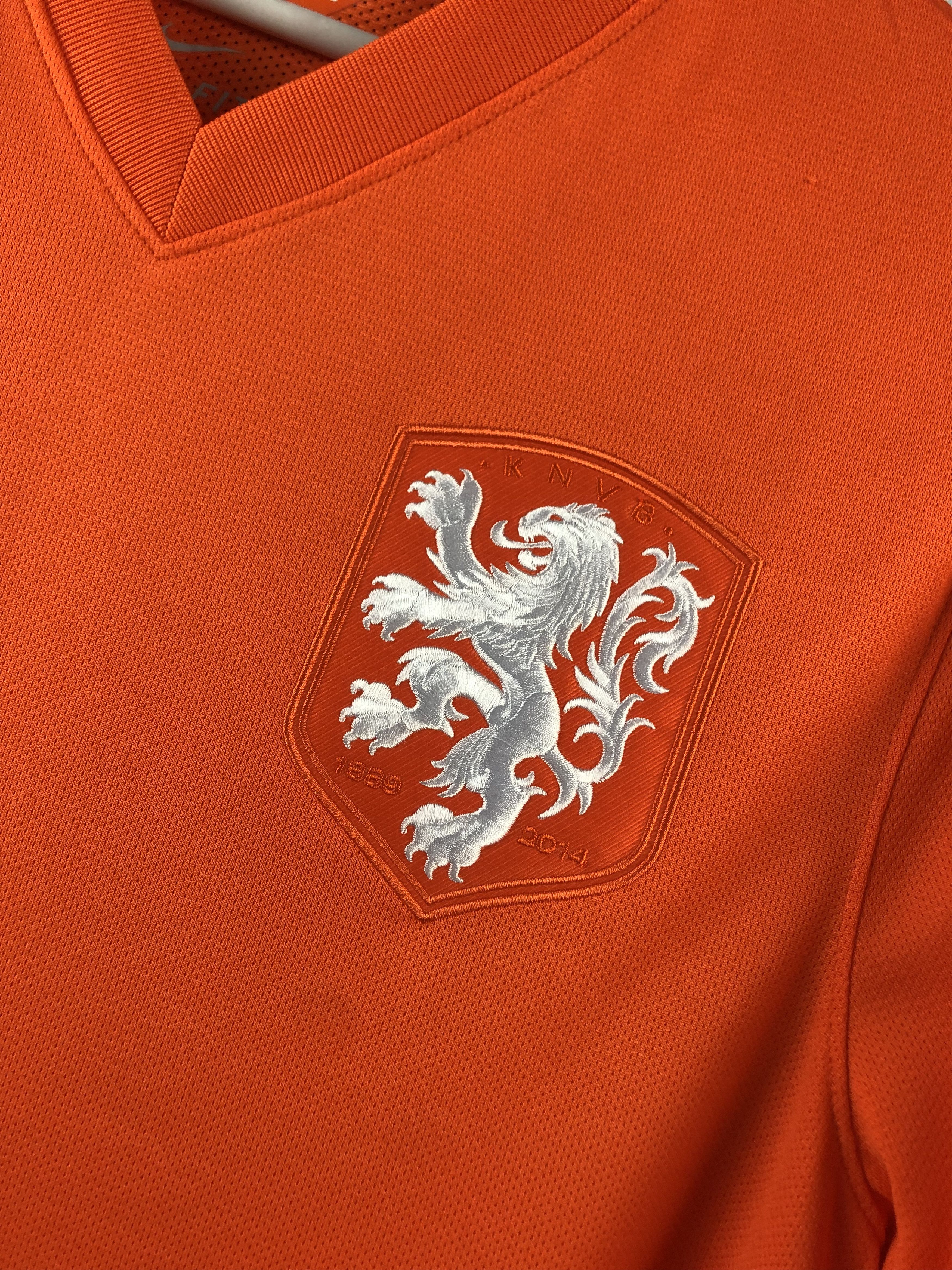 Nike Netherlands Holland shirt 2014 Soccer Player Issue Jersey Size US M / EU 48-50 / 2 - 7 Thumbnail