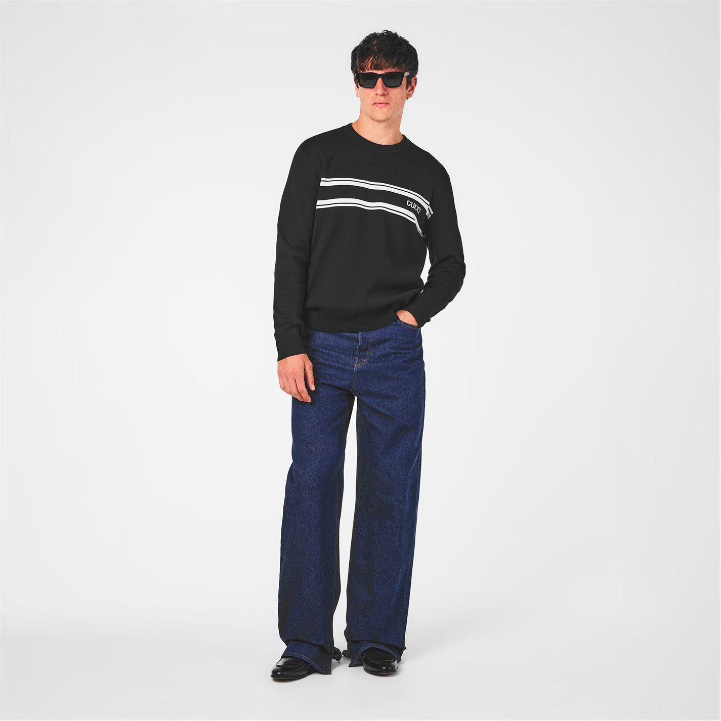 Gucci o1g2r1mq0426 Wool-Mix Crew Neck Jumper in Black Size US S / EU 44-46 / 1 - 6 Thumbnail