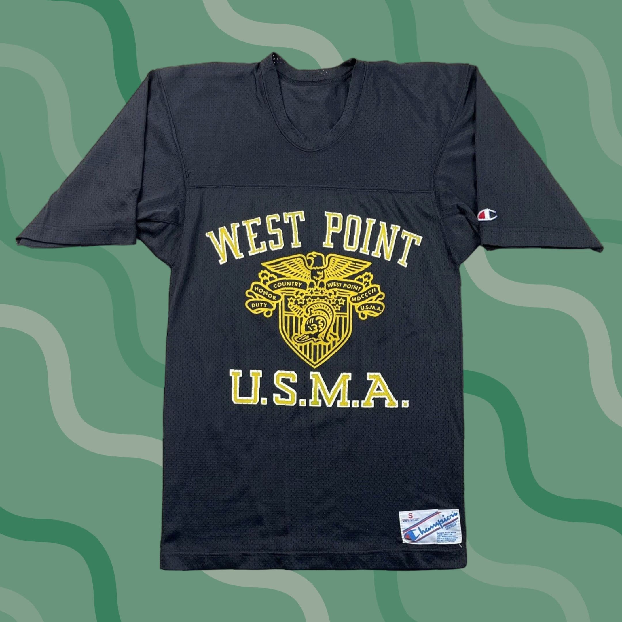 Champion VINTAGE 80s Champion Jersey Shirt Black West Point USMA Military Academy Size S Mens Size US S / EU 44-46 / 1 - 1 Thumbnail