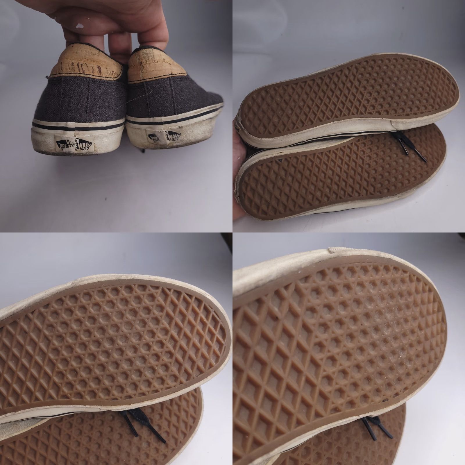 Vans Vans Shoes Mens 11.5 Gray Low Top Classic Skate Bamboo Size US L / EU 52-54 / 3 - 8 Thumbnail
