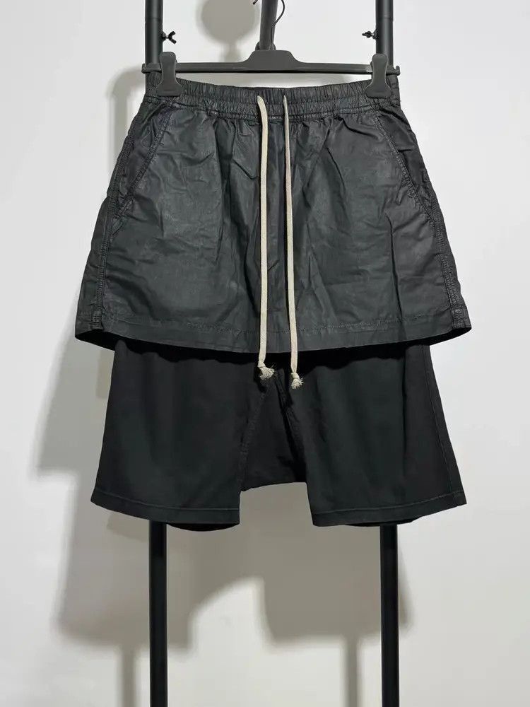 Rick Owens Rick Owens Waxed Double Layer Shorts-2507 Size US 30 / EU 46 - 4 Thumbnail