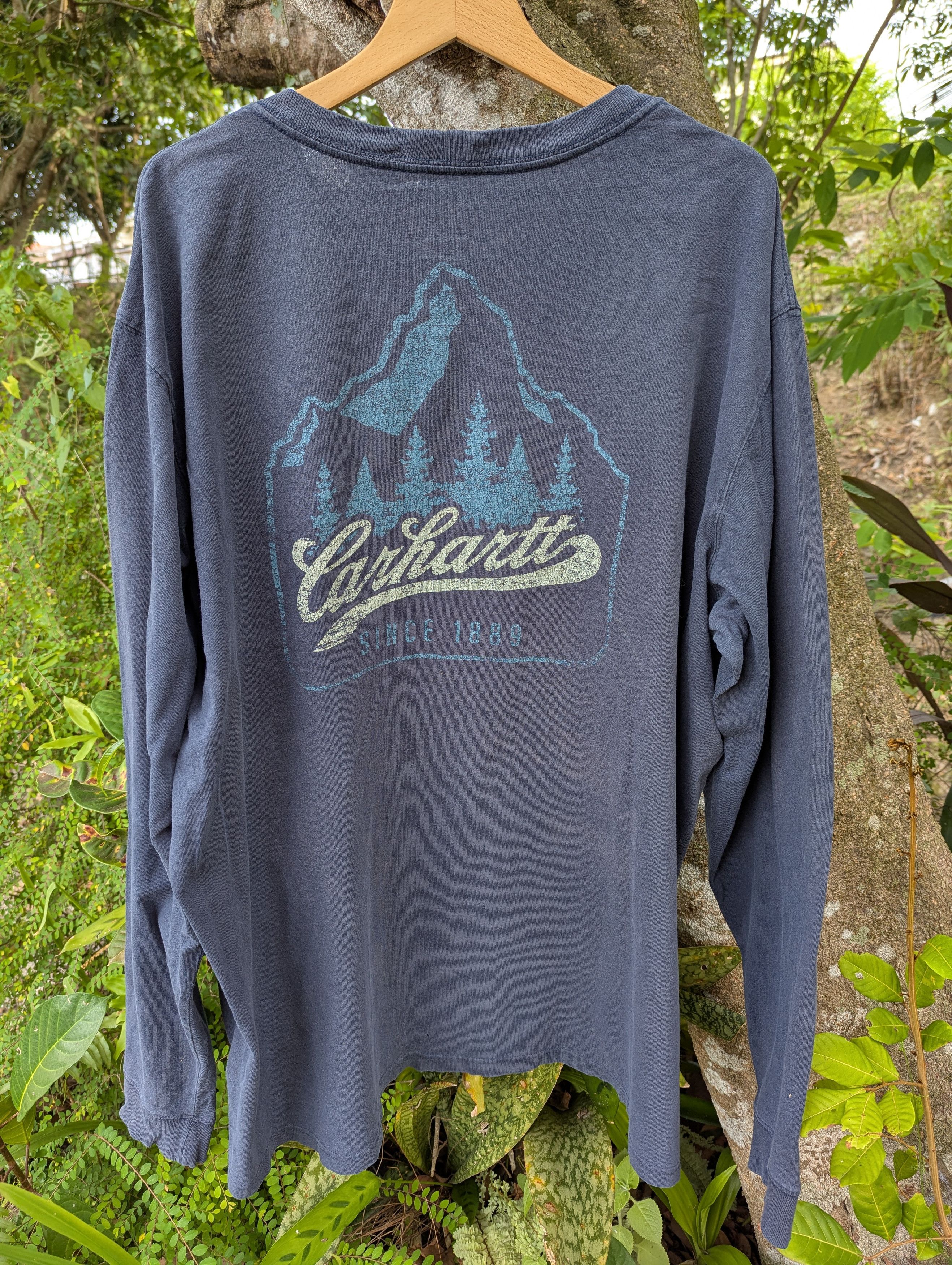 Carhartt Thrashed Carhartt Sunfaded Long Tshirt Size US XXL / EU 58 / 5 - 5 Thumbnail