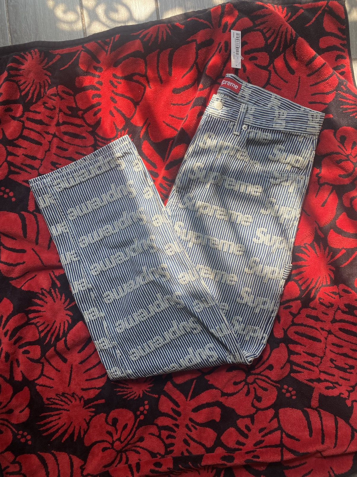 Supreme Supreme Denim Painter Pant Stripe size 30 | Grailed