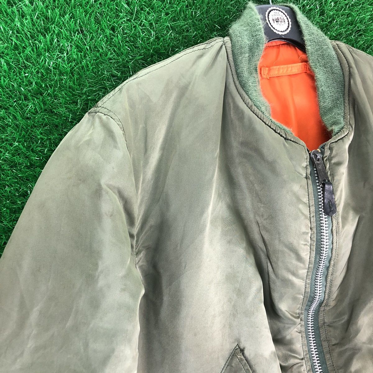 Alpha Industries Vintage 80's Bomber Jacket Reversible by Alpha Industries Size US L / EU 52-54 / 3 - 2 Thumbnail