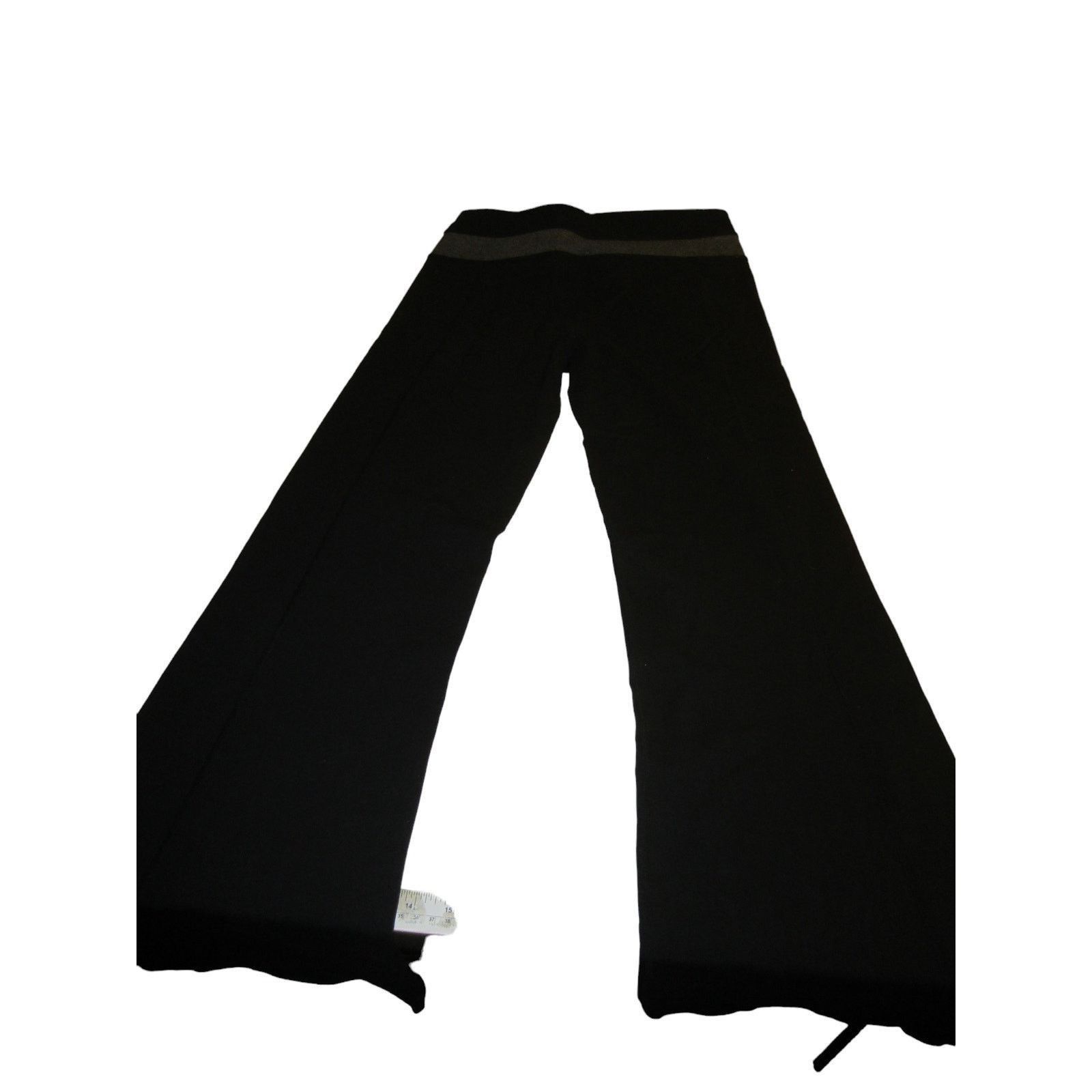 Kirkland Signature Y2K Minimalist Black Wide Leg Yoga Pants Kirkland Size Small Size 25" / US 0 / IT 36 - 5 Thumbnail