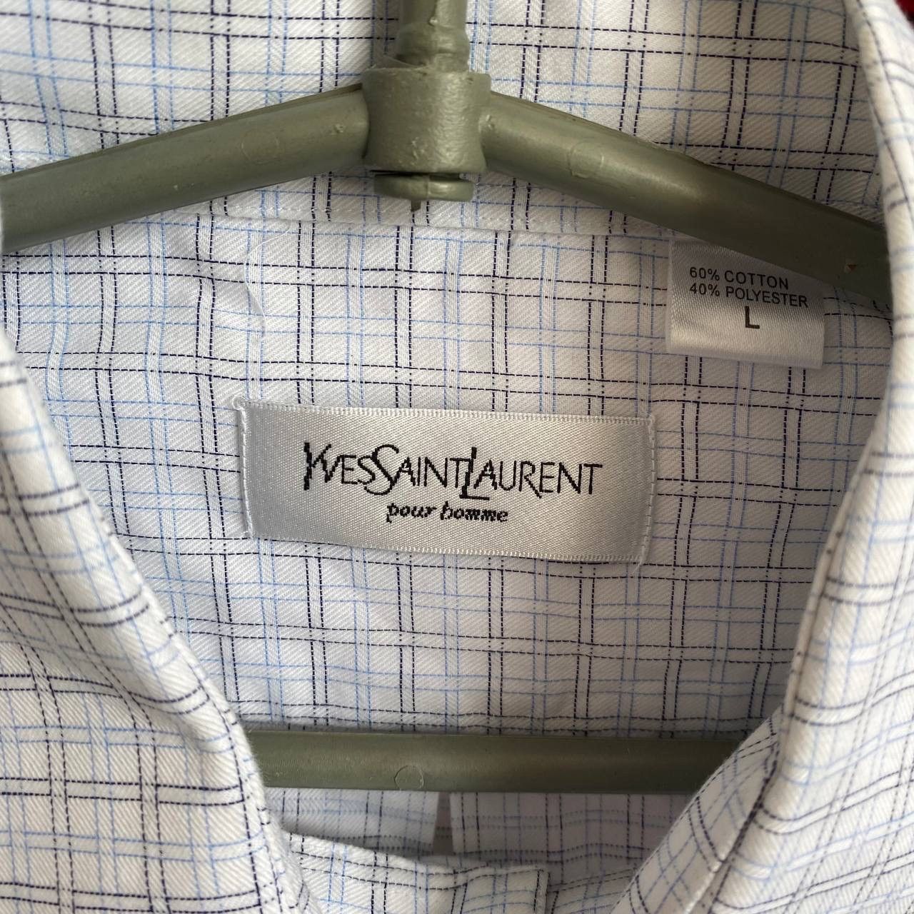 Vintage × Yves Saint Laurent Luxury Yves Saint Lauren small logo vintage designer shirt Size US L / EU 52-54 / 3 - 4 Thumbnail