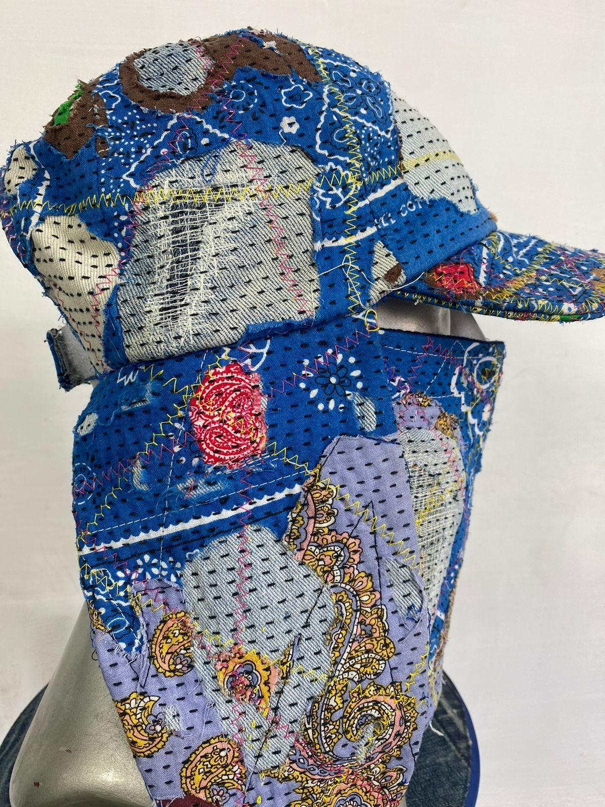 Other Custom Made Distressed Paisley Patchwork hats boro by Ahado Size ONE SIZE - 7 Thumbnail