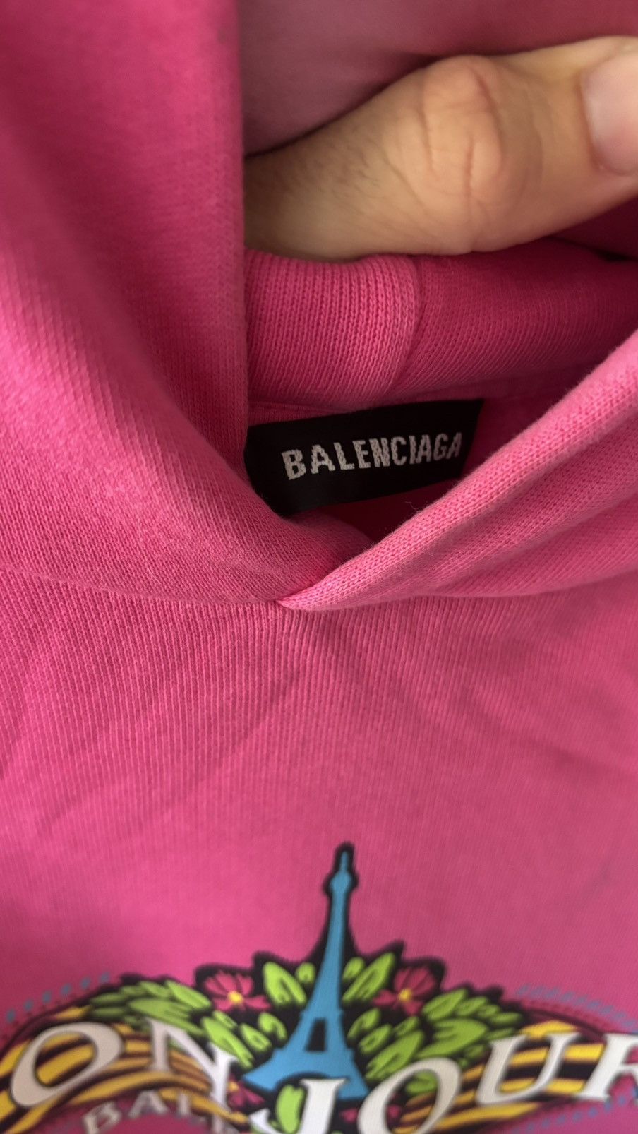 Balenciaga Balenciaga Bonjour Paris Kids Hoodie Size US XXS / EU 40 - 5 Thumbnail