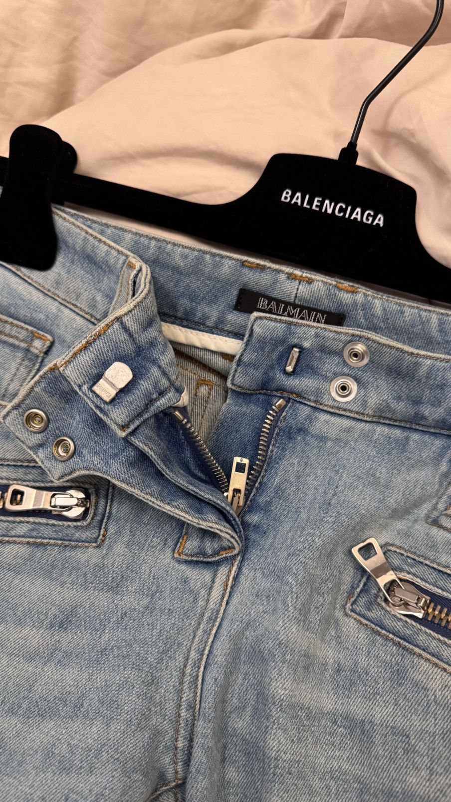 Balmain Balmain Women’s Zippered Biker Jeans Size 26" / US 2 / IT 38 - 11 Thumbnail