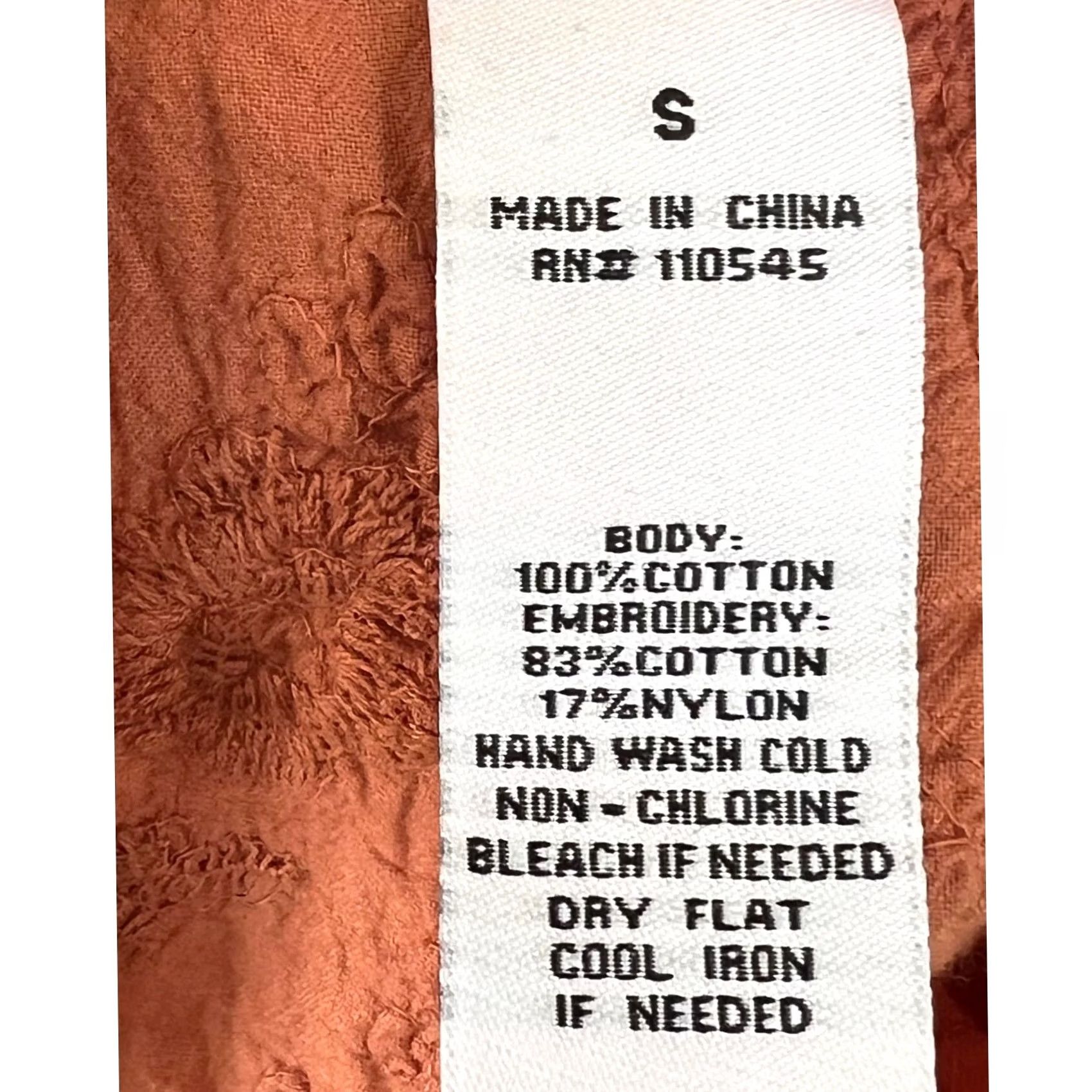 Vintage VINTAGE Cracker Barrel 100% Cotton Women’s Dress Orange Embroidered Sleeveless Midi Bohemian S Womens Size S / US 4 / IT 40 - 7 Thumbnail