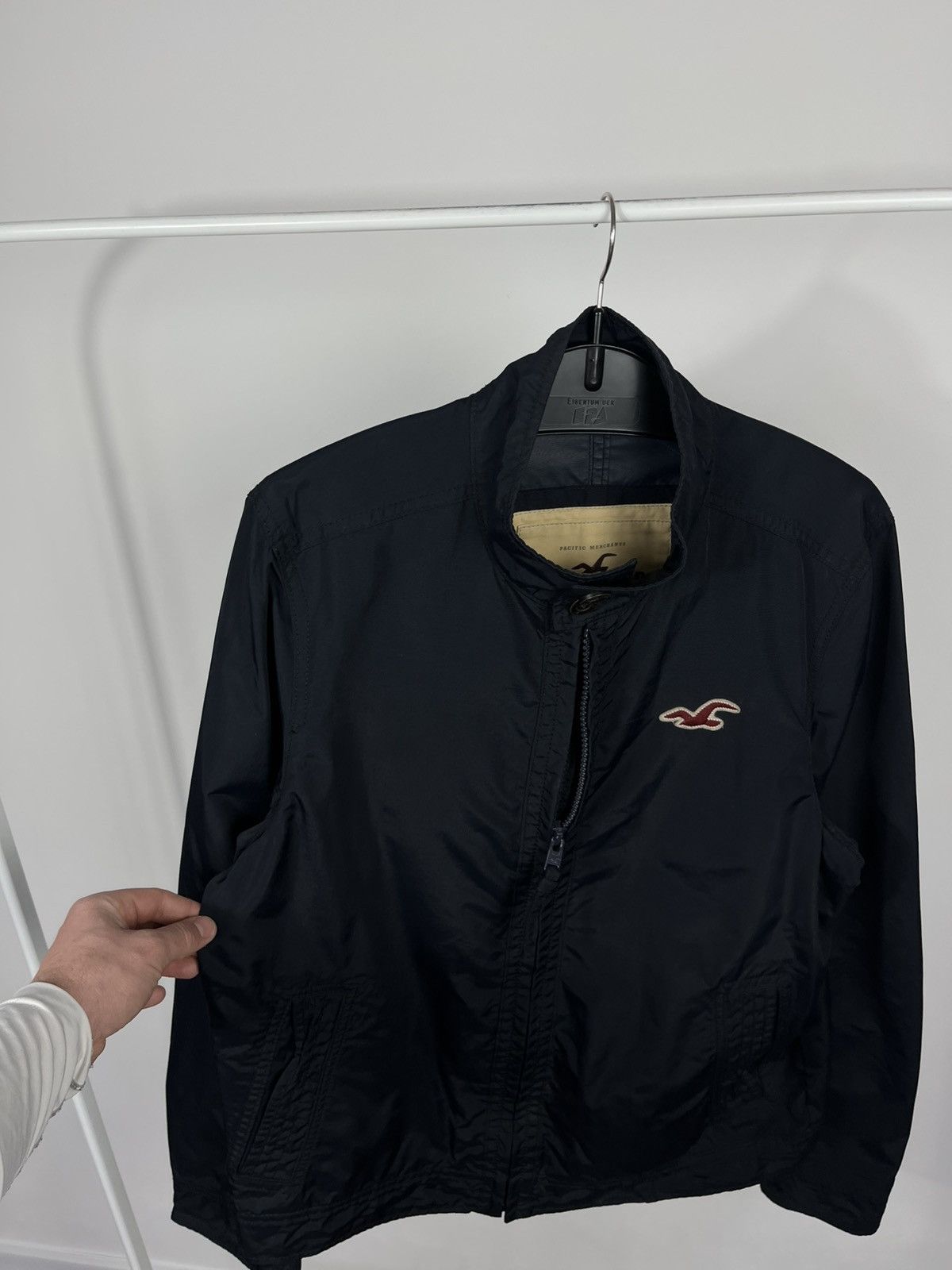 Hollister Hollister Men’s Navy Zip Up Jacket Lightweight Casual XL Size US XL / EU 56 / 4 - 4 Thumbnail