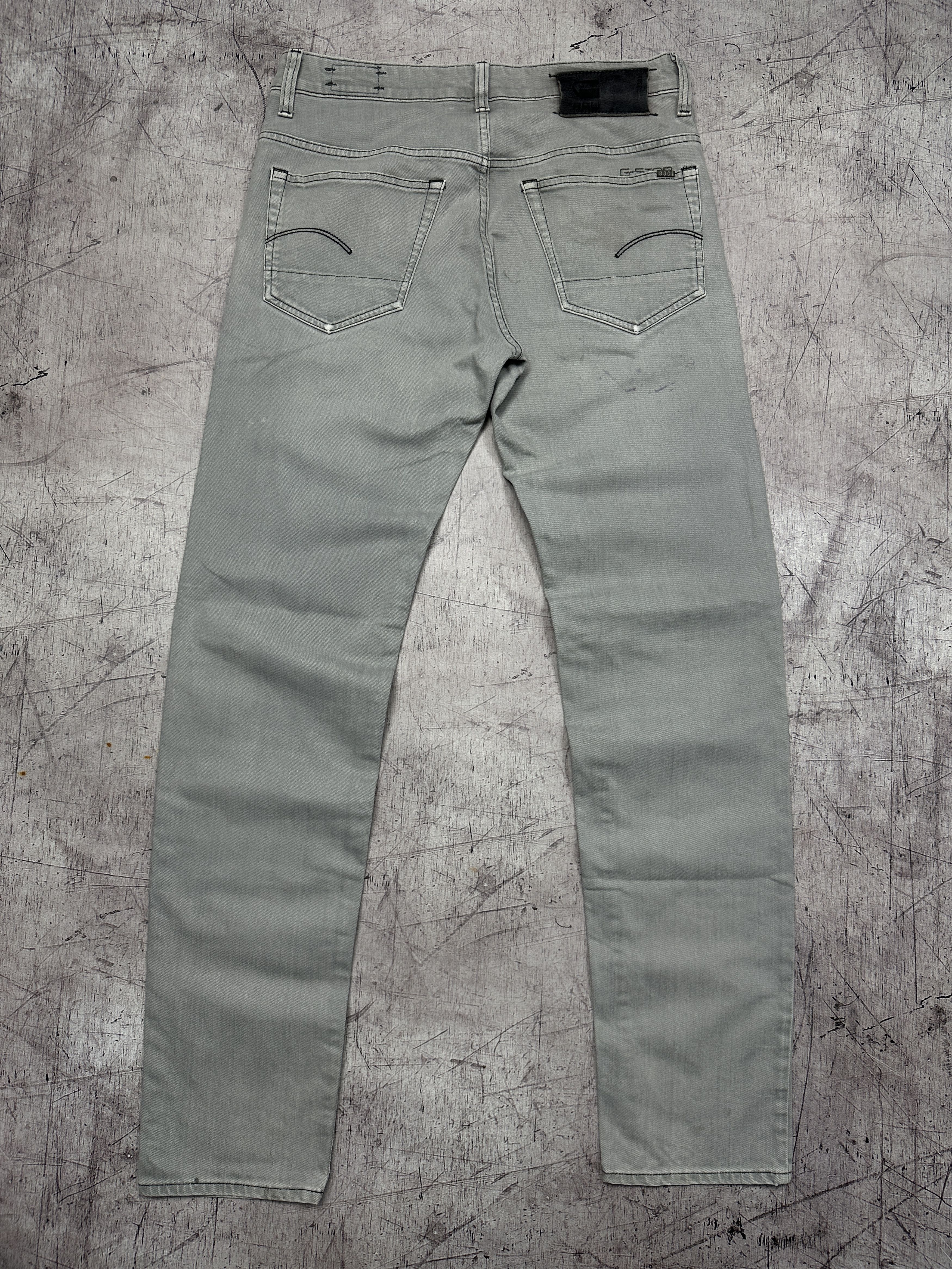 G-Star G Star Raw 3301 Low Tapered Mens Denim Pants Jeans Size US 31 - 7 Thumbnail