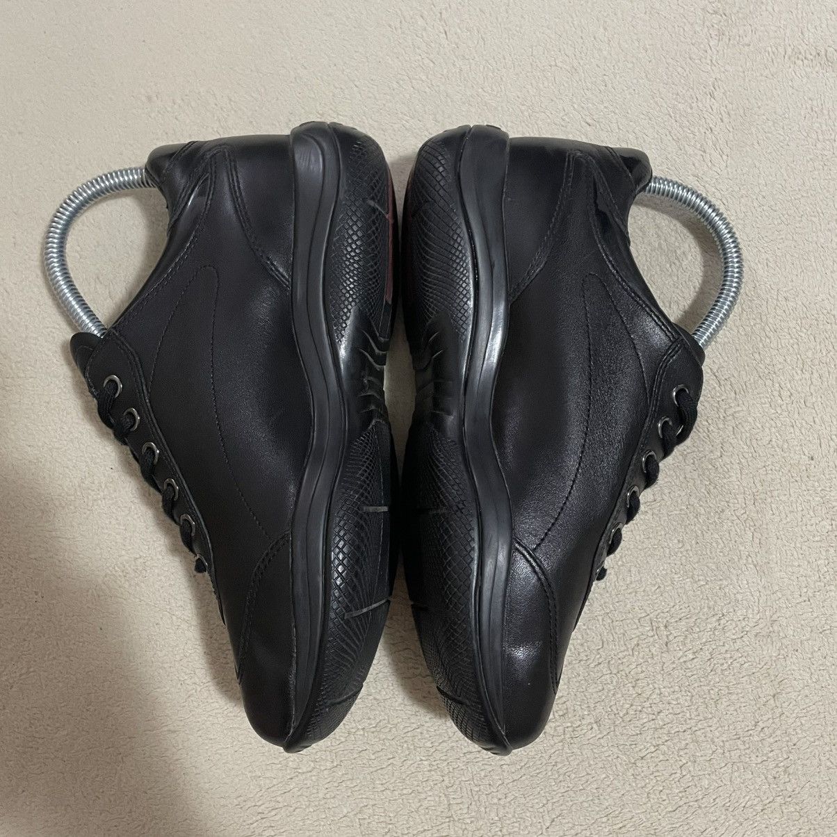 Prada Prada Vintage Leather Sneakers rap archive streetwear swag Size US 4.5 / IT 34.5 - 4 Thumbnail