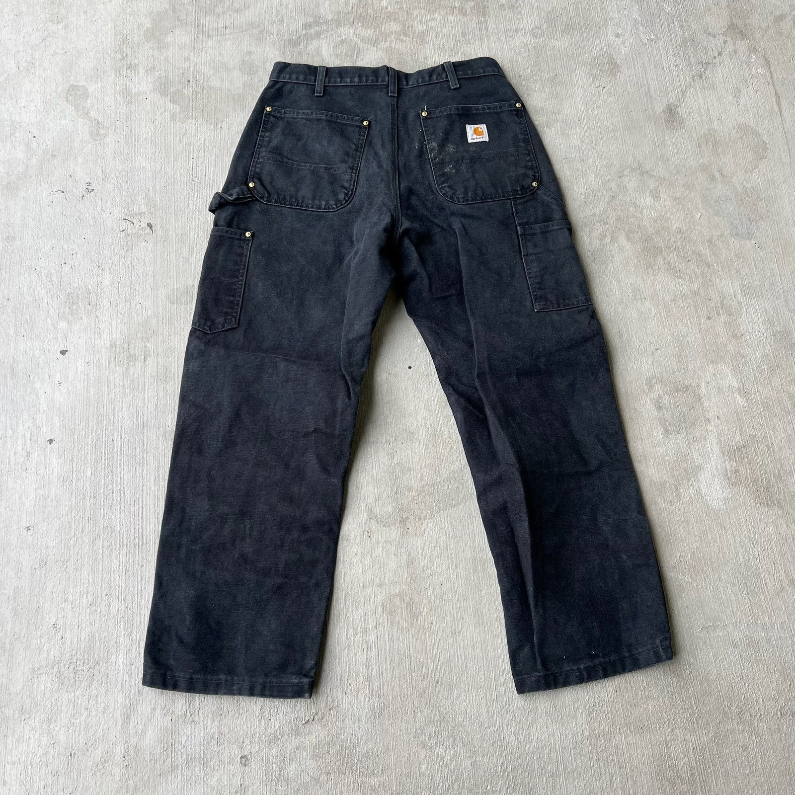 Carhartt × Vintage Carhartt black double knee work wear carpenter pants Size US 31 - 5 Thumbnail