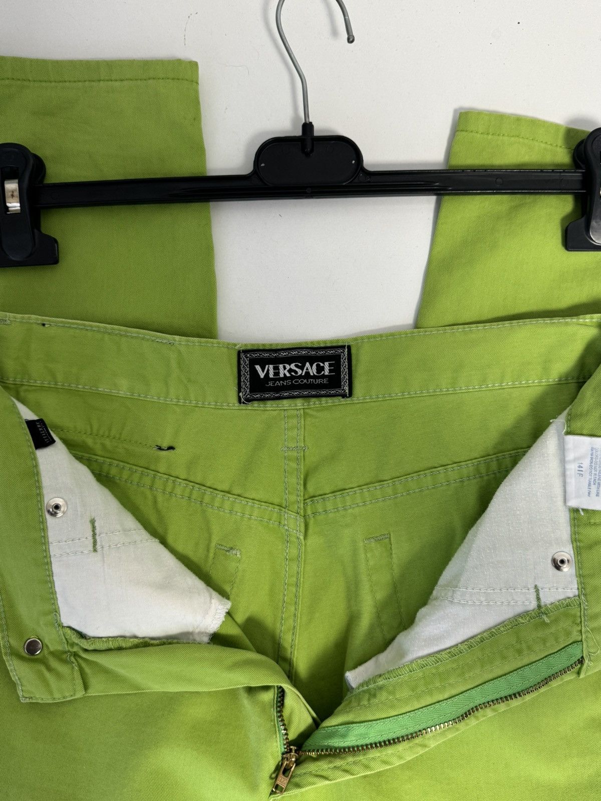 Versace Jeans Couture Versace Jeans Couture Neon Green Jeans Size 31" - 16 Thumbnail