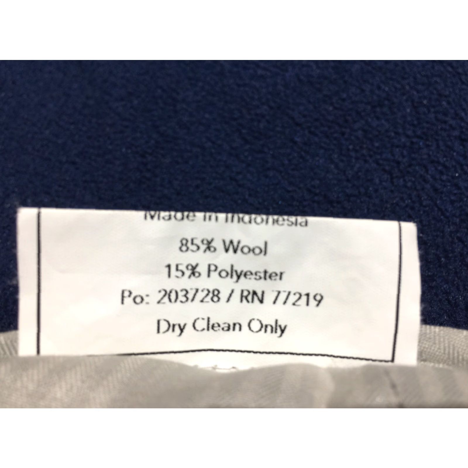 Pronto Uomo Pronto Uomo Men's Big & Tall Dress Pants Black Wool Blend 45x31 Flat Front Size US 44 / EU 60 - 5 Thumbnail