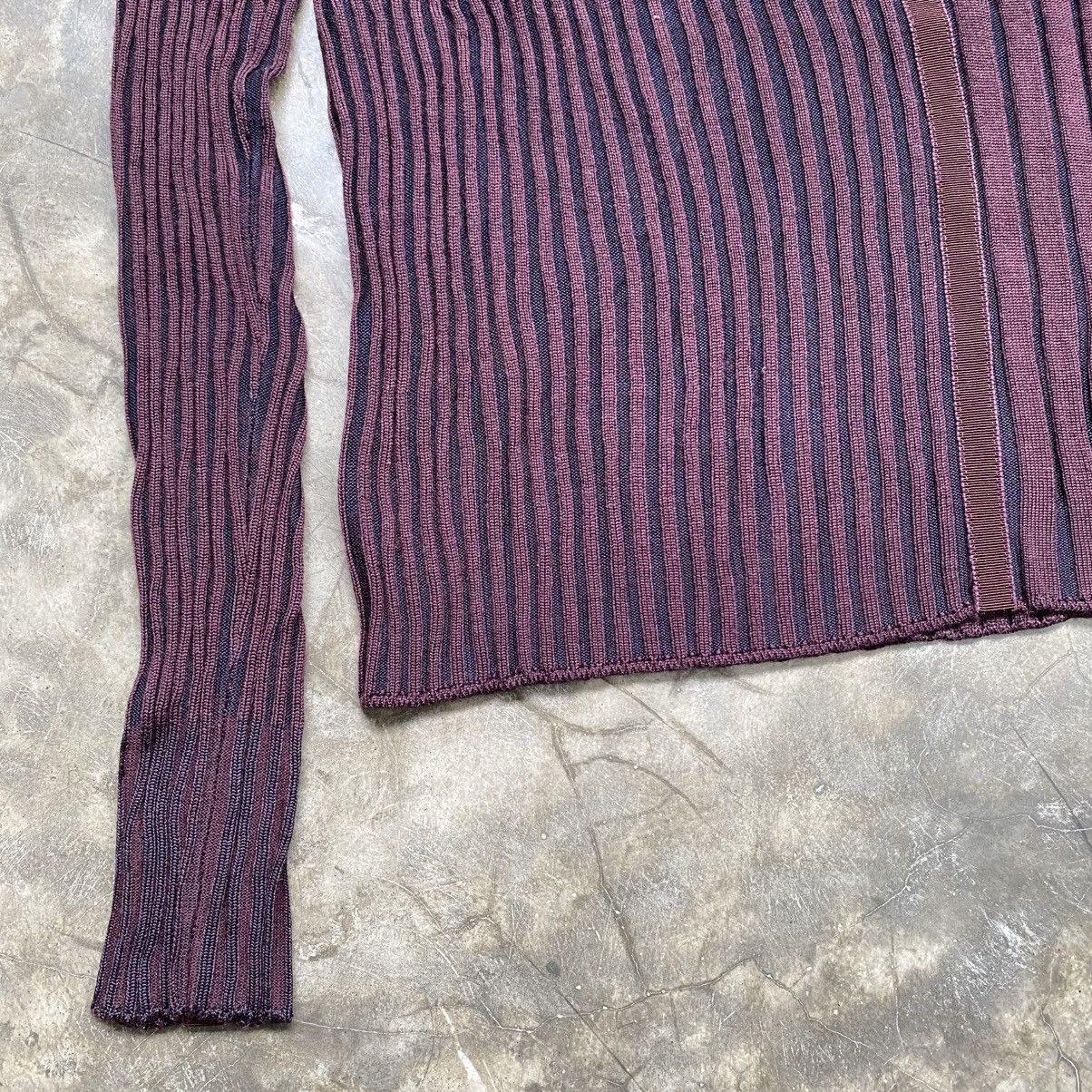 Salvatore Ferragamo 90s Salvatore Ferragmo Luxur Style Rib Knit Cardigan Size S / US 4 / IT 40 - 4 Thumbnail