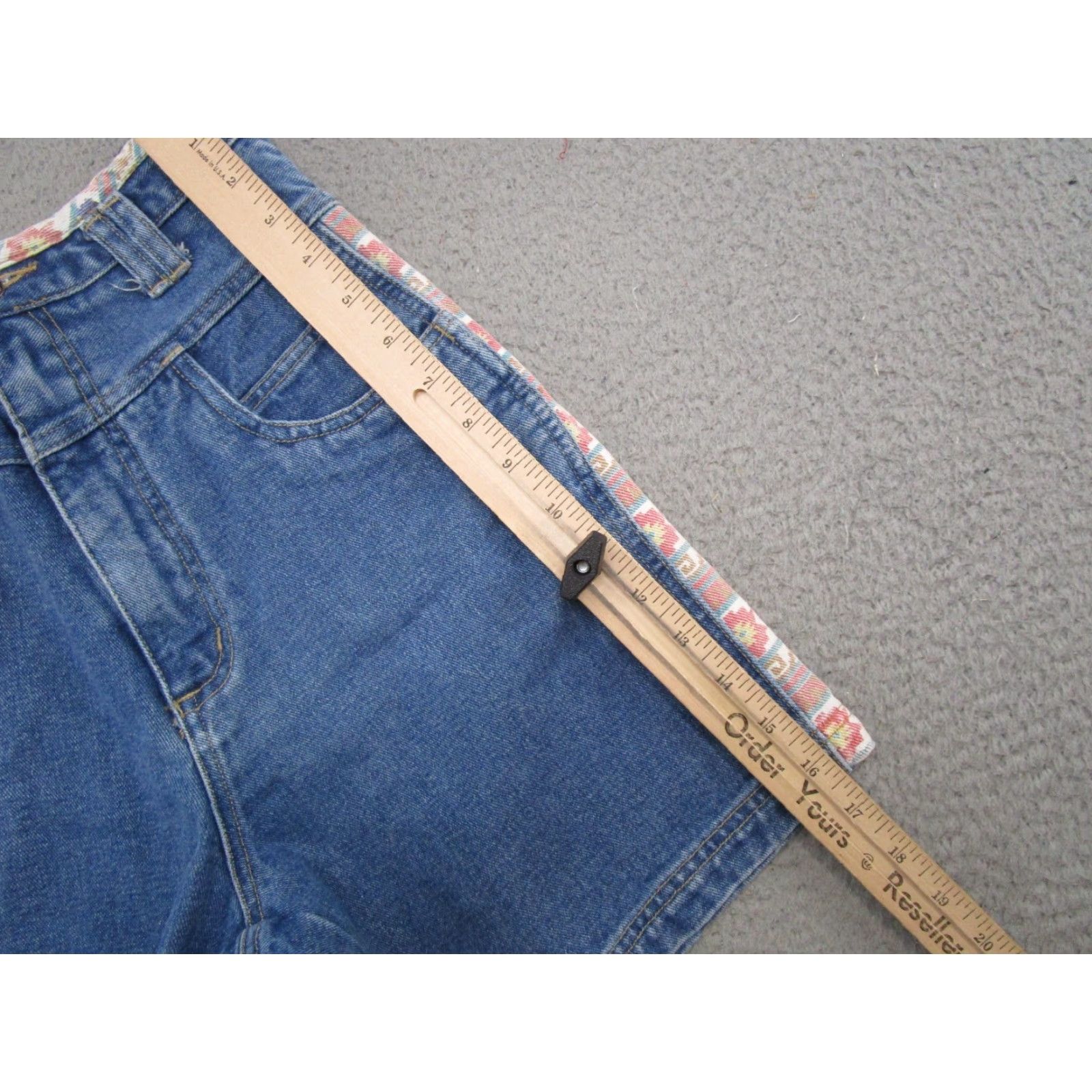Vintage VINTAGE County Seat High Waisted Mom Blue Denim Jean Shorts Size 4 90s 5-Pocket Design Womens Jeans Shorts Silhouette Classic 90s Size 27" / US 4 / IT 40 - 4 Thumbnail
