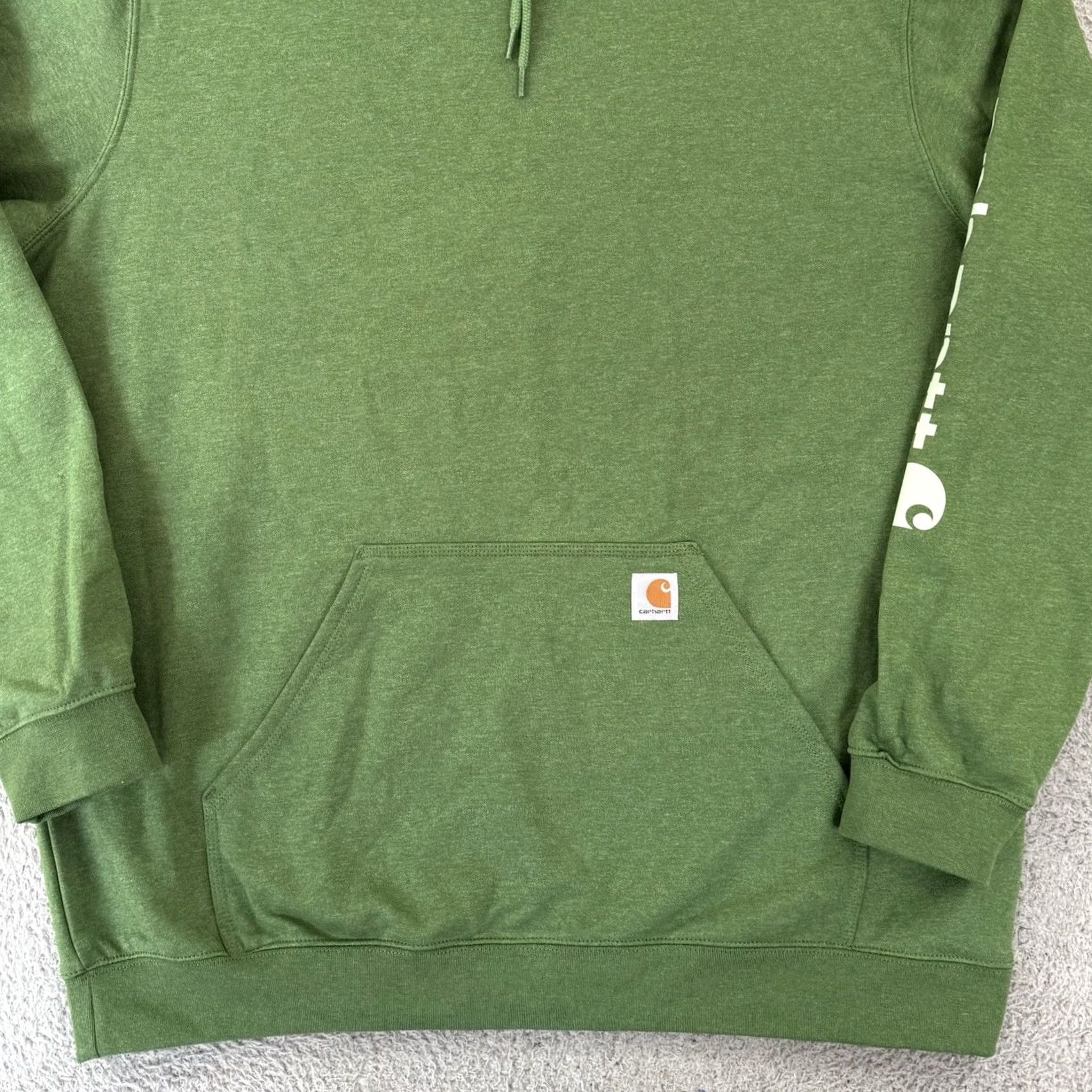 Carhartt Vintage Carhartt Sweatshirt Men 2XL Green Hoodie Loose Original Fit Fleece Work Outdoor Size US XXL / EU 58 / 5 - 2 Thumbnail