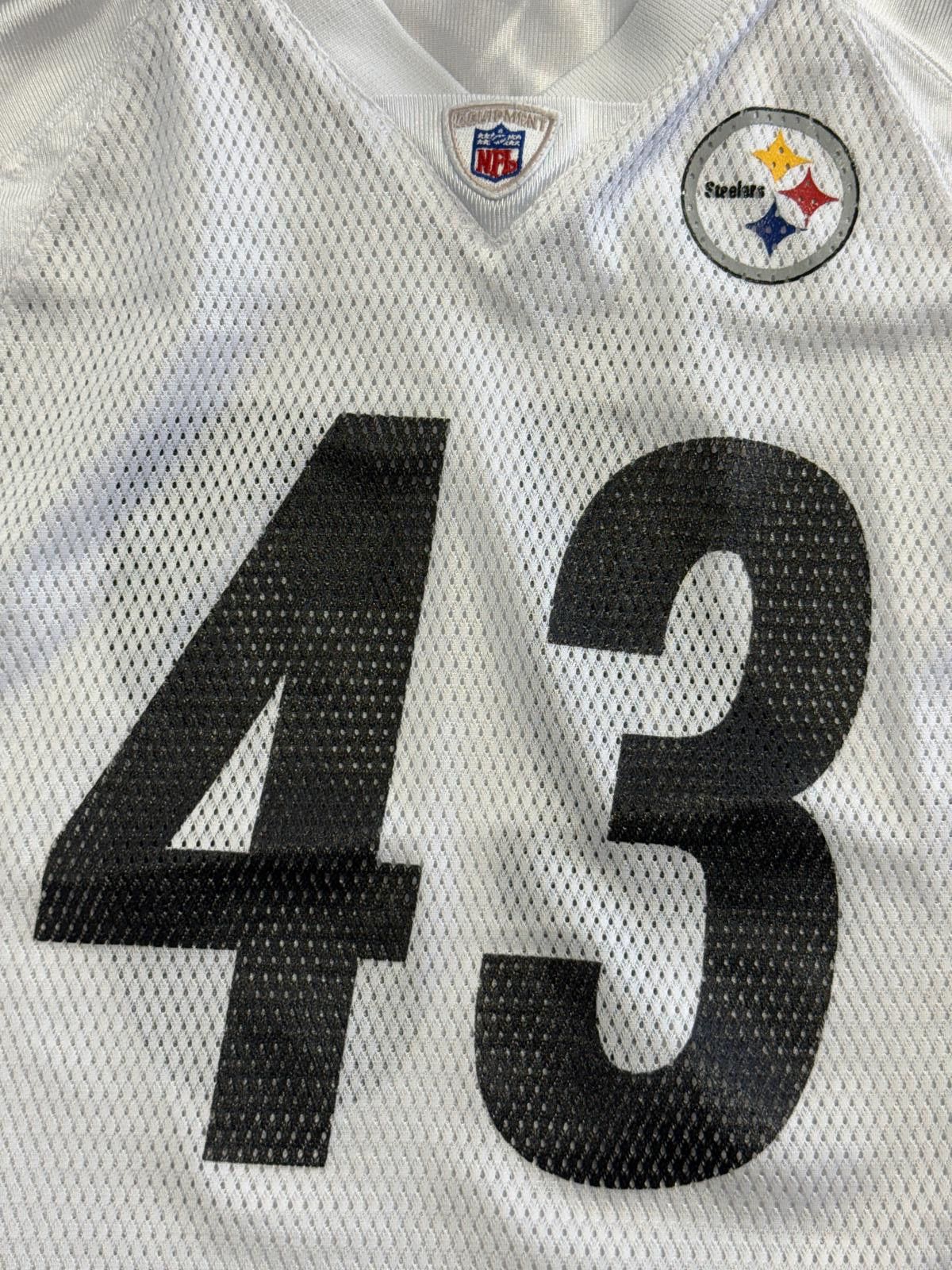 NFL Troy Polamalu Foot Jersey Pittspurgh Steelers 43 Jersey Kids Size US L / EU 52-54 / 3 - 5 Thumbnail