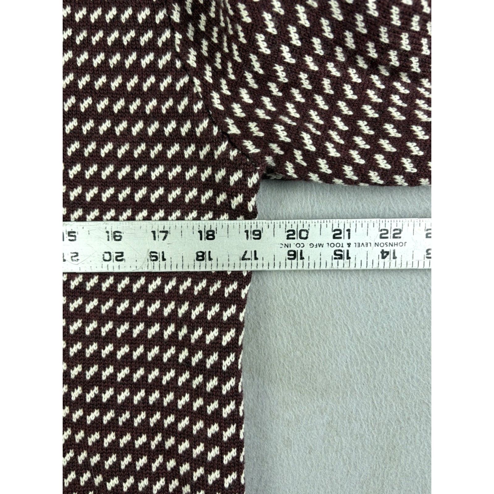 Vintage Spier & Mackay Sweater Women’s XL Burgundy 100% Merino Wool Birdseye Mock Neck Long Sleeve Pullover Lightweight Women’s Size XL Size XL / US 12-14 / IT 48-50 - 5 Thumbnail