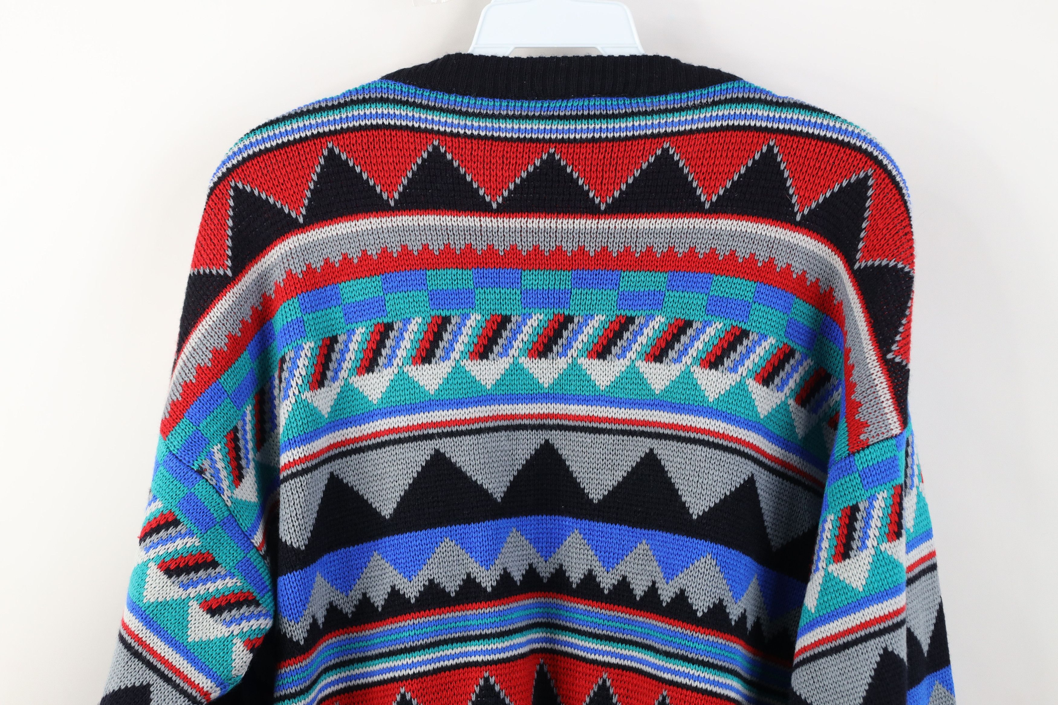 Vintage Vintage 90s Coogi Style Fair Isle Wool Blend Knit Sweater Size US M / EU 48-50 / 2 - 9 Thumbnail