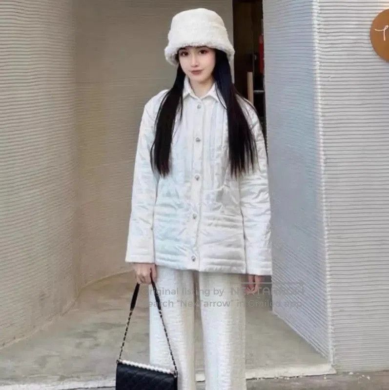 Chanel Chanel White Women's Polyester Jacket . Size XS / US 0-2 / IT 36-38 - 9 Thumbnail