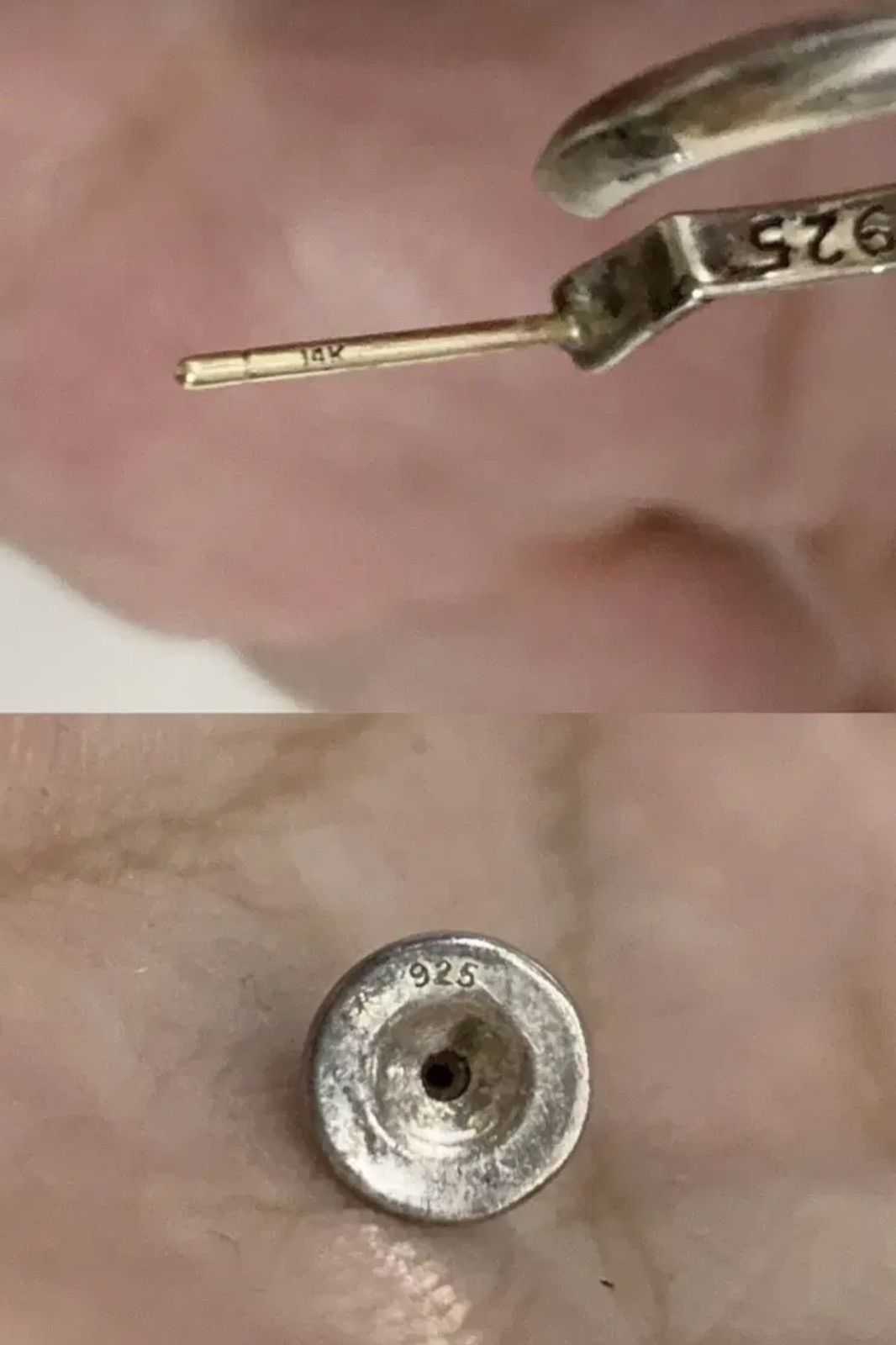 Chrome Hearts *rare* Chrome Hearts Tiny CH Cross Hoop Silver Earring Size ONE SIZE - 5 Thumbnail