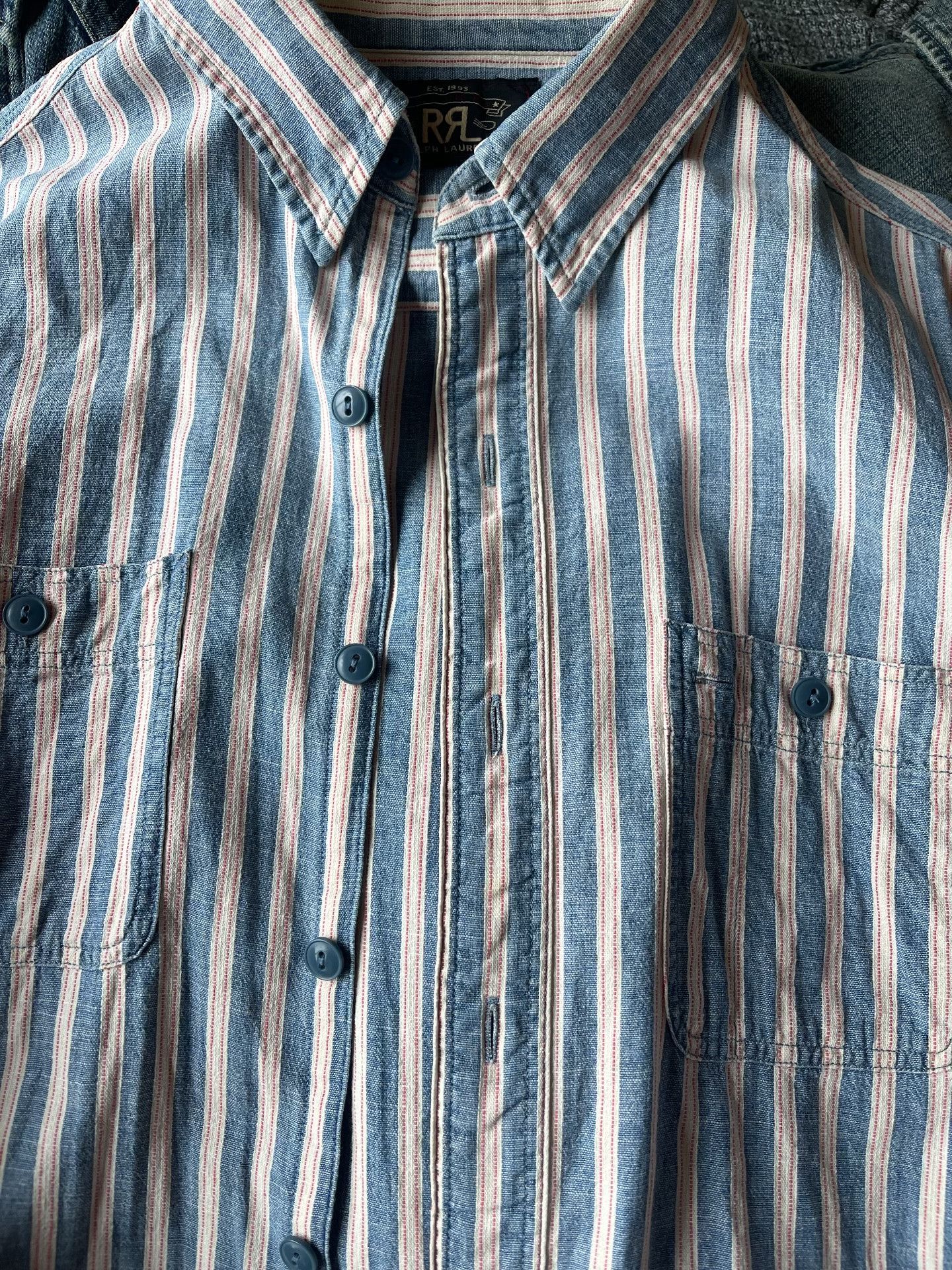 RRL Ralph Lauren RRL Double RL Western Stripe Shirt Size US S / EU 44-46 / 1 - 1 Thumbnail