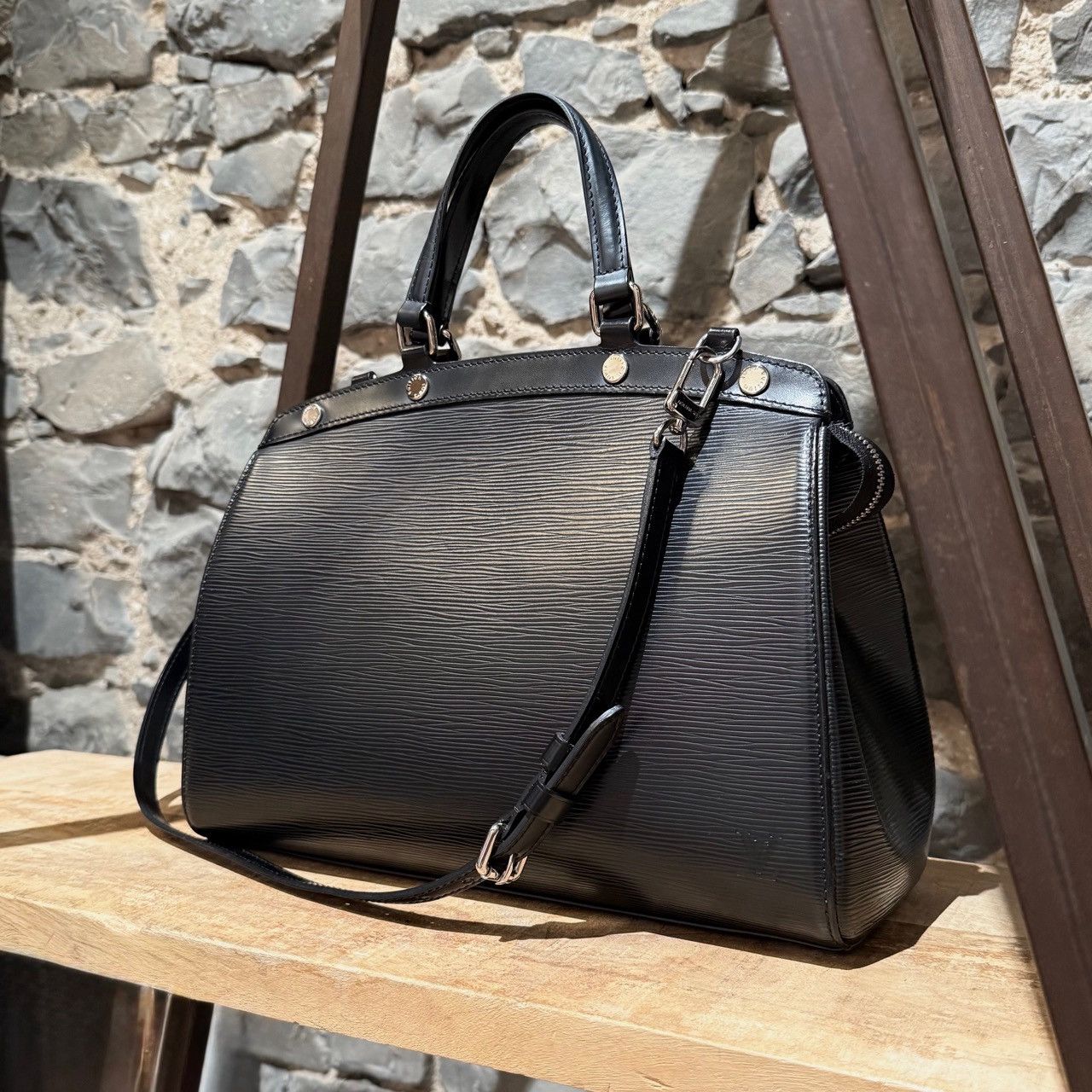 Louis Vuitton Louis Vuitton Black Epi Leather Brea MM Two Way Bag Size ONE SIZE - 2 Thumbnail