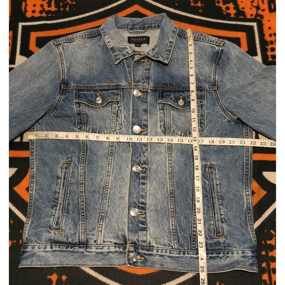 Pacsun VTG PACSUN Classic Fit Denim Dark Wash Jacket Medium Men Size US M / EU 48-50 / 2 - 7 Thumbnail