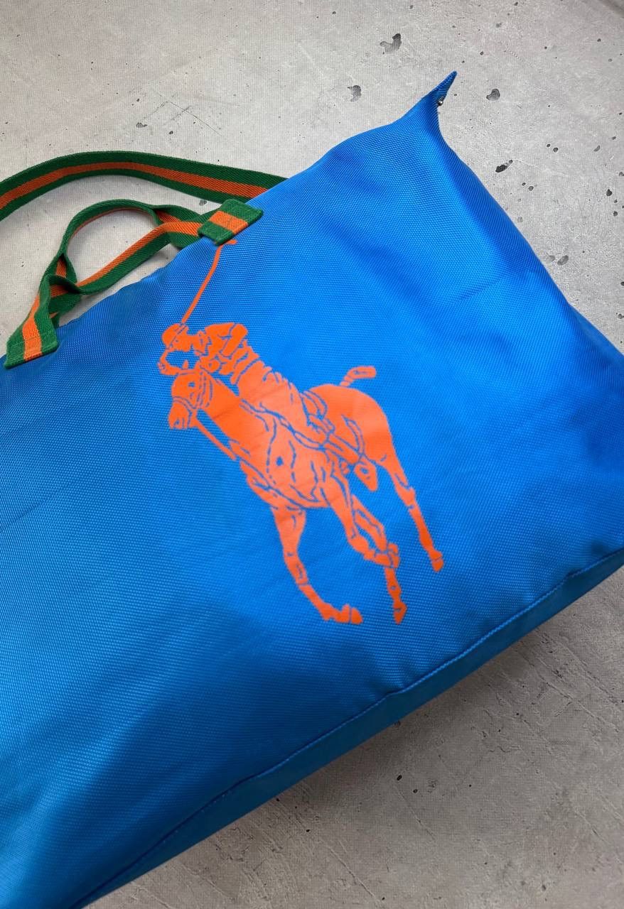Polo Ralph Lauren Polo Ralph Lauren Large Blue Duffle Bag Big Pony Travel Gym Size ONE SIZE - 3 Thumbnail
