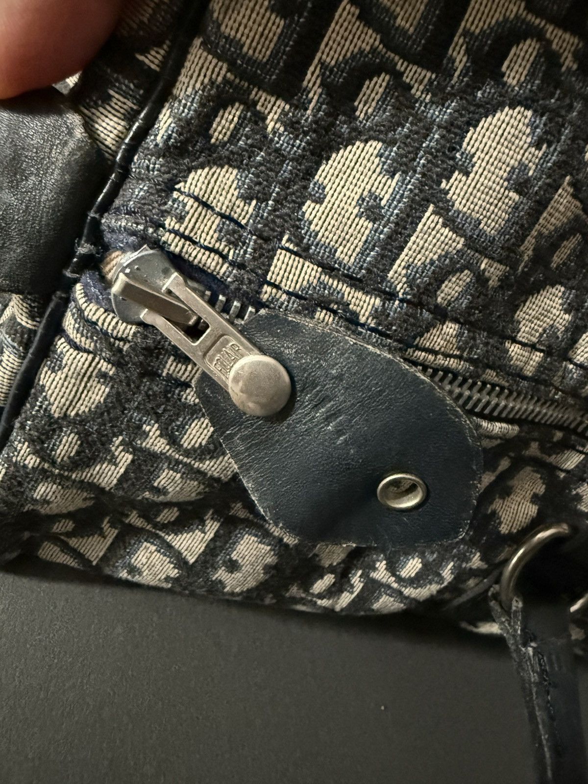 Dior Vintage Christian Dior Dark Blue Monogram Small Duffle Bag Size ONE SIZE - 9 Thumbnail