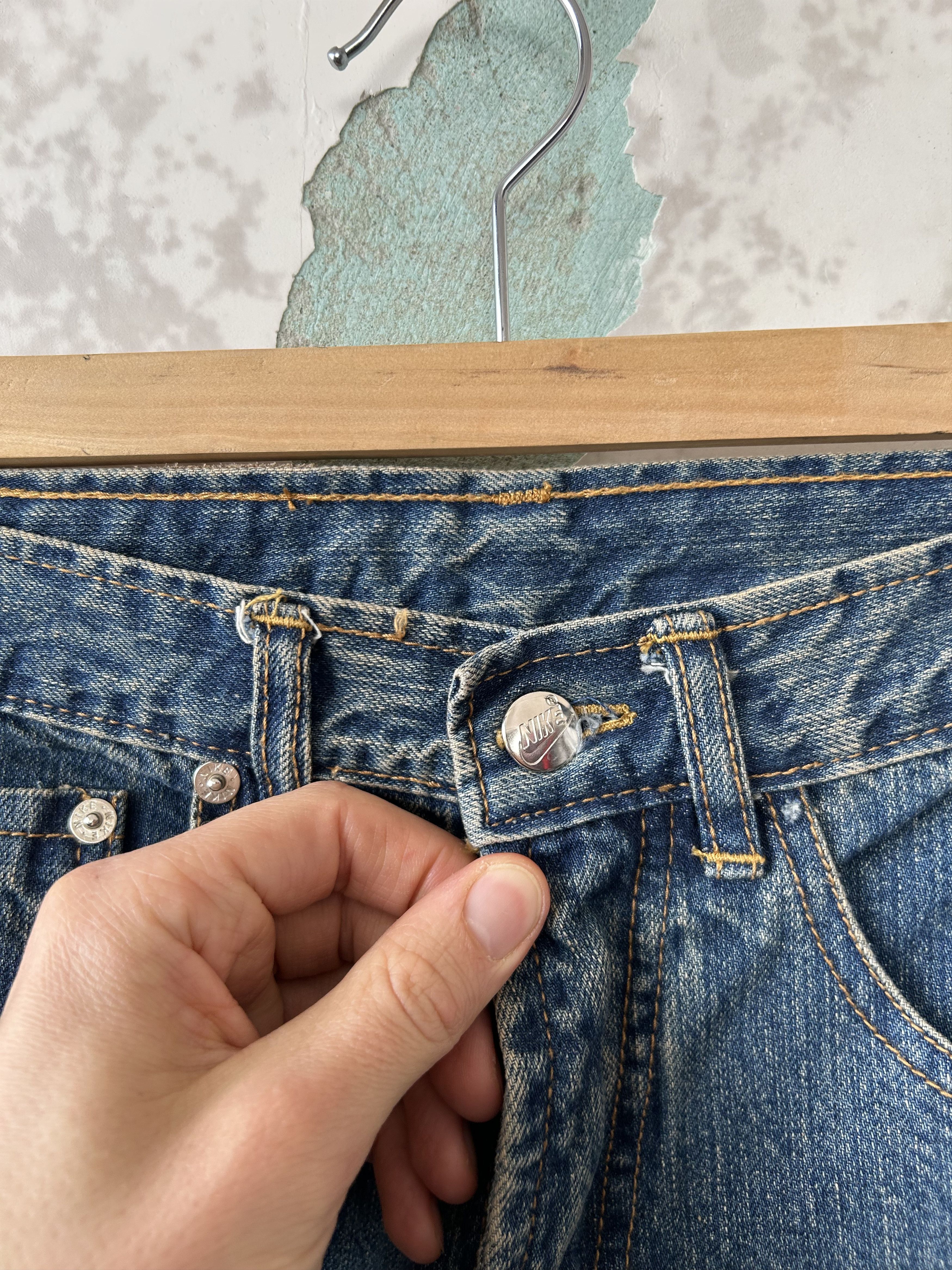 Japanese Brand × Nike × Vintage Nike Denim jeans pants Size 28" / US 6 / IT 42 - 4 Thumbnail