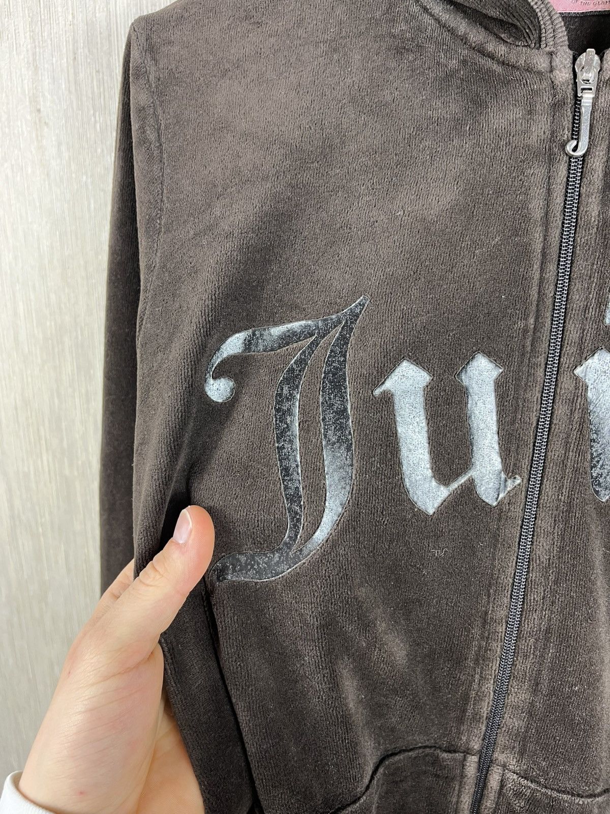 Juicy Couture × Vintage Vintage Juicy Couture y2k velvet zip hoodie sweatshirt logo Size XL / US 12-14 / IT 48-50 - 11 Thumbnail