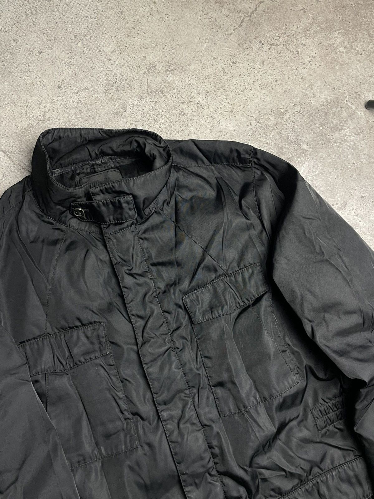 Prada Prada Milano Nylon Military Black Field Jacket Size US XL / EU 56 / 4 - 9 Thumbnail