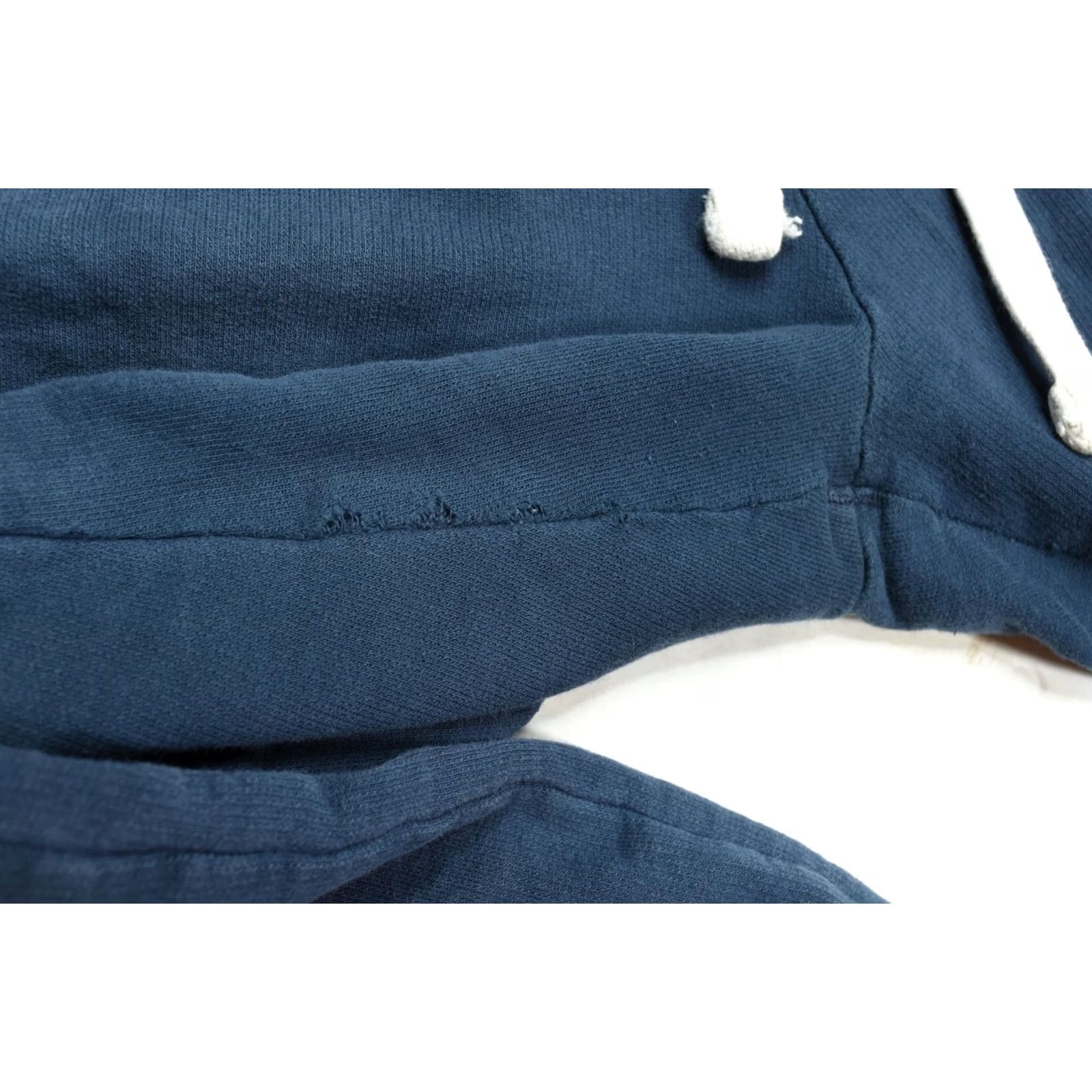 Vintage American Giant Sweatpants Womens Small Blue Cropped Draw-On Regular Pants Simple Solid USA Logo Pockets Casual Mens? Size 28" / US 6 / IT 42 - 5 Thumbnail