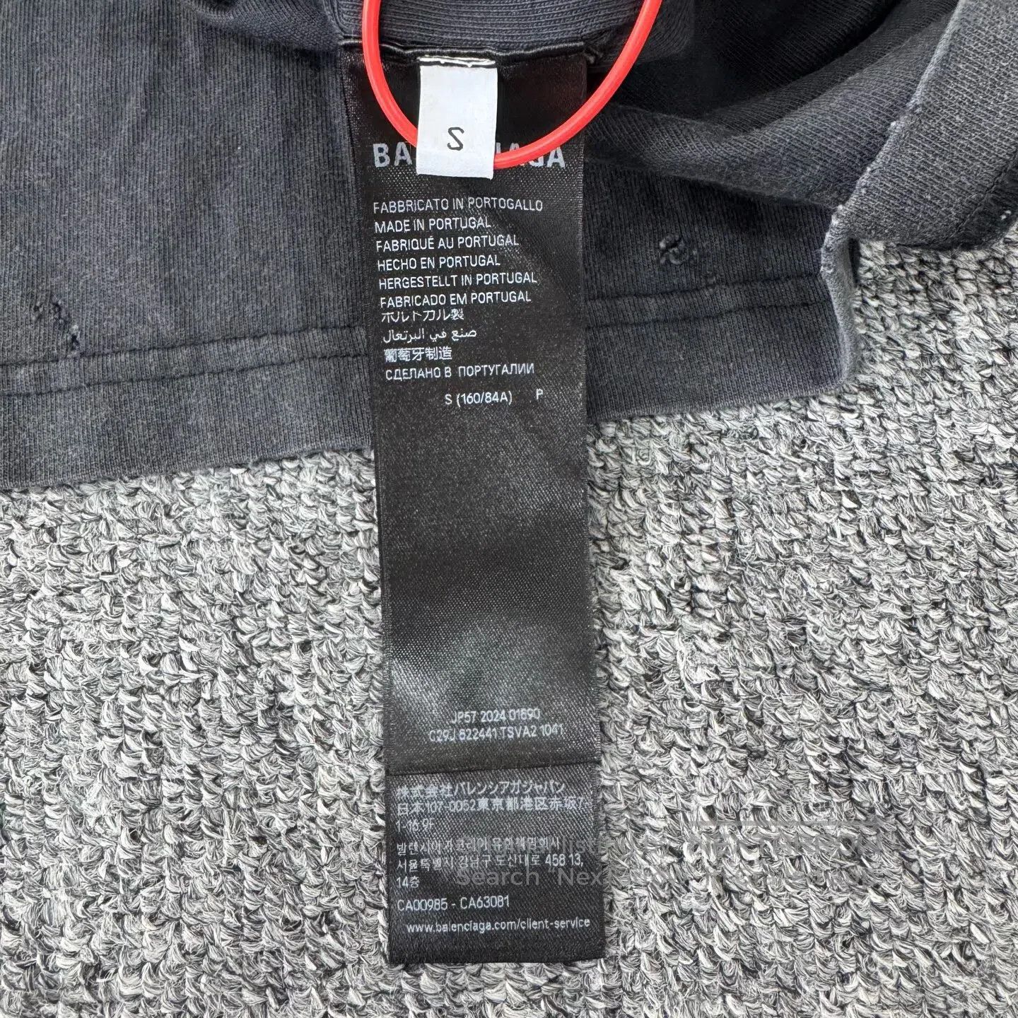 Balenciaga Balenciaga Water-washed vintage look with fabric letter lo Size US S / EU 44-46 / 1 - 6 Thumbnail