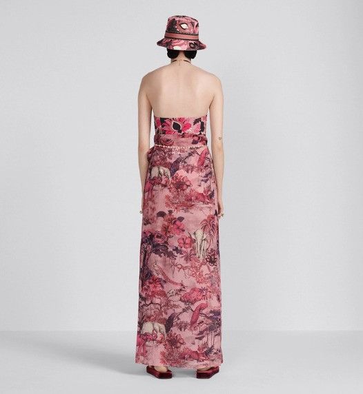 Dior o1w1db10225 Long Wrap Skirt in Multicolor Size 28" / US 6 / IT 42 - 5 Thumbnail