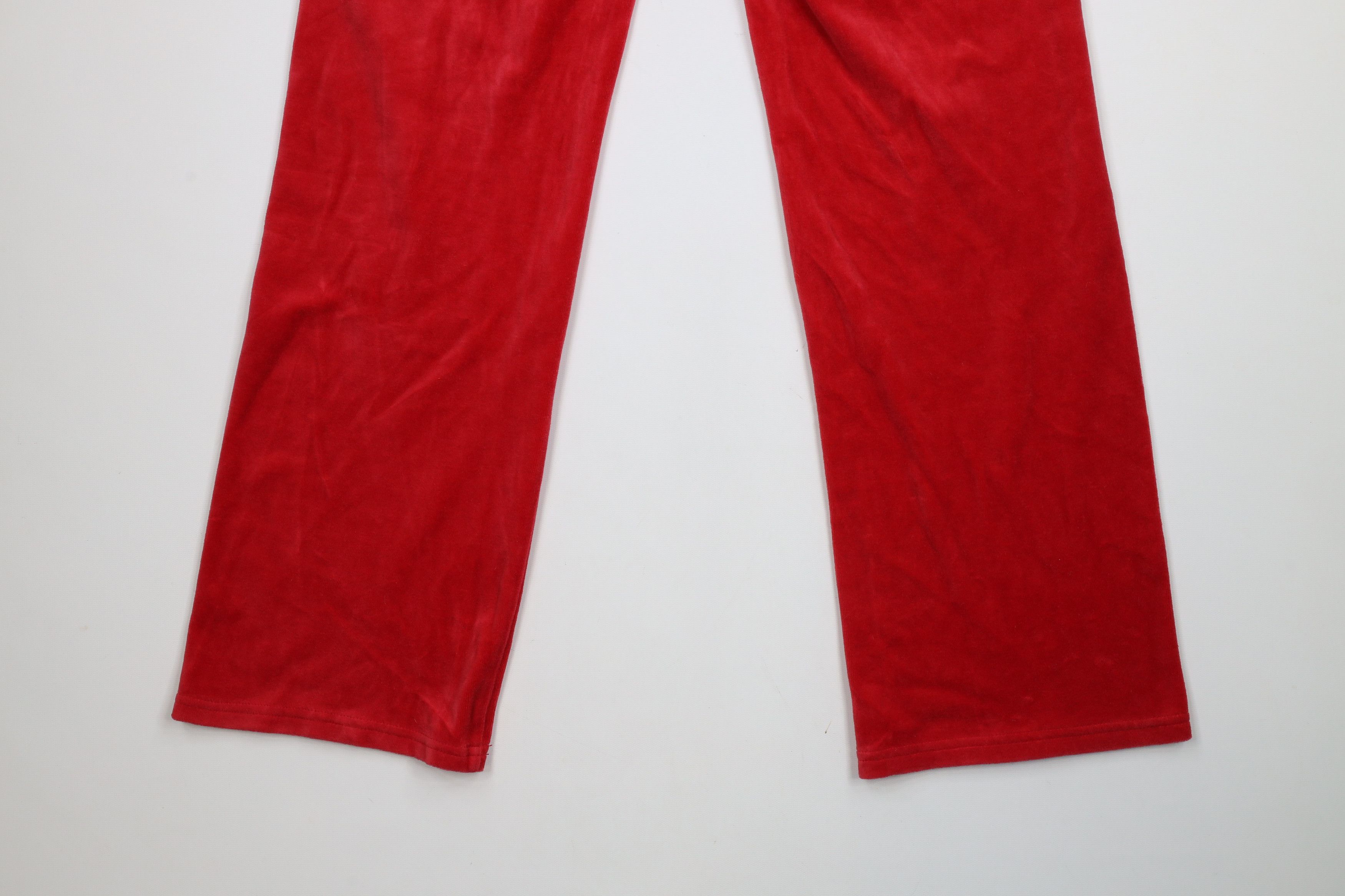 Juicy Couture × Vintage Vintage 90s Y2K Juicy Couture Flared Terry Cloth Sweatpants Size 26" / US 2 / IT 38 - 12 Thumbnail