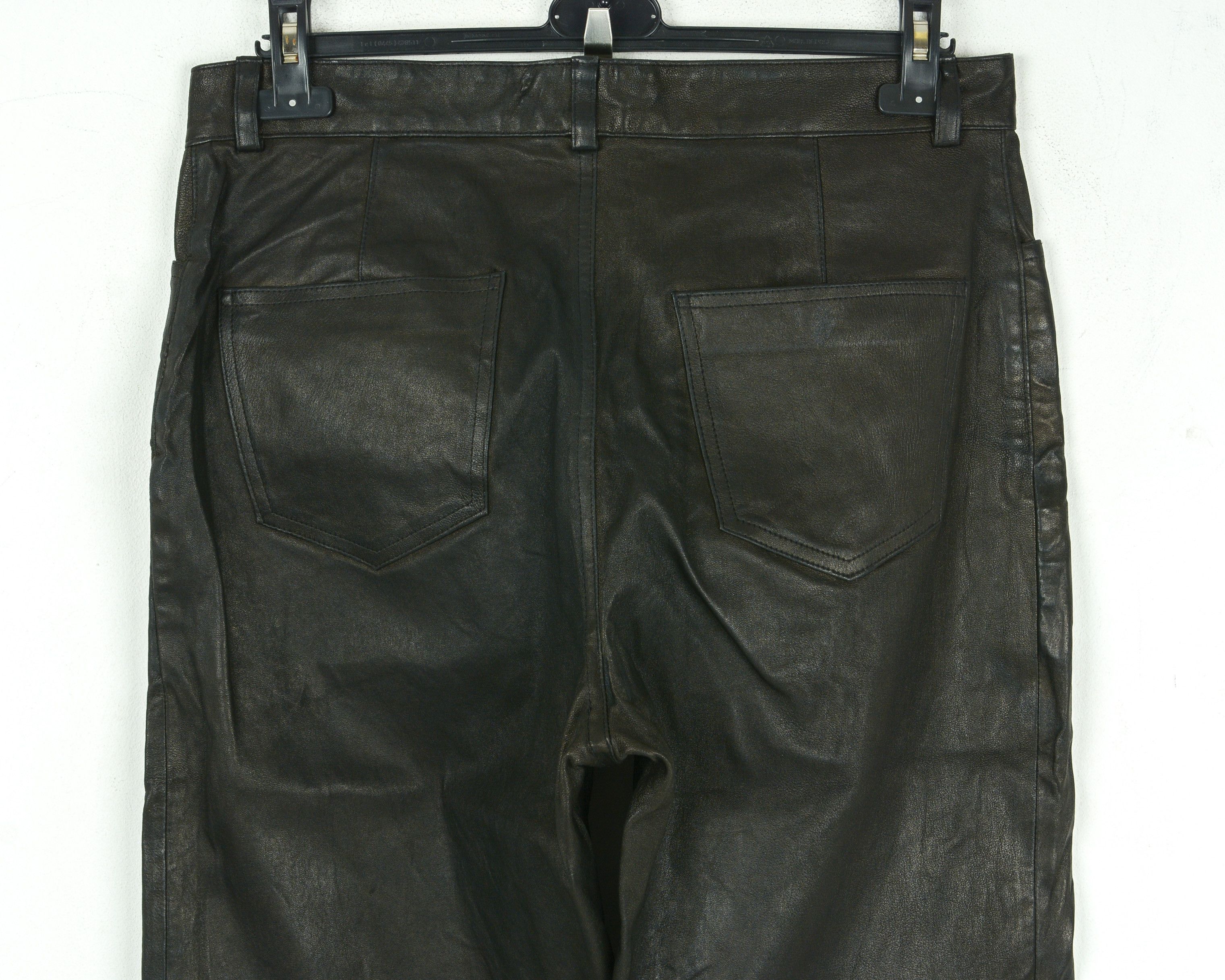 Cowboy Equipment Faux Leather W34 biker EU 50 Pants Straight Trousers Moto Size US 34 / EU 50 - 10 Thumbnail