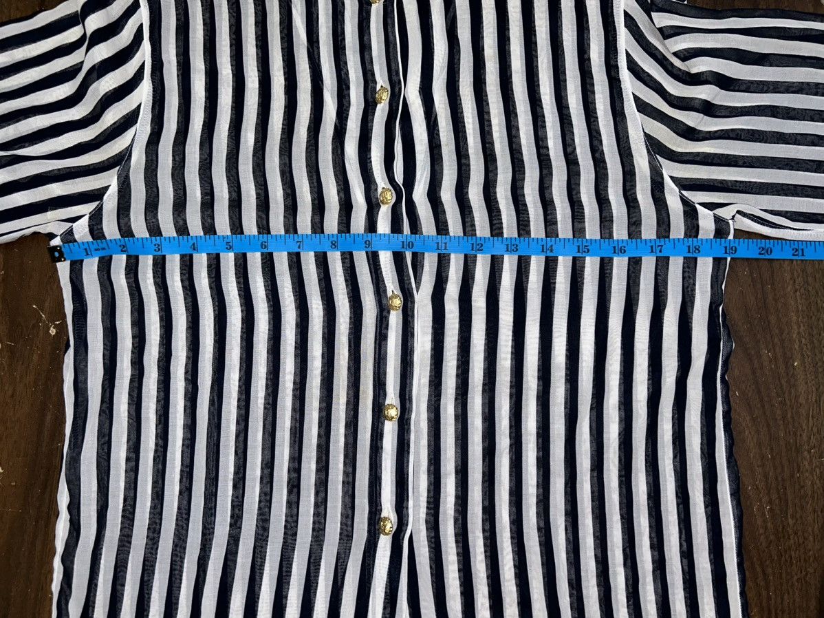 Celine Celine Gold Button Stripe Long Sleeve Size S / US 4 / IT 40 - 18 Thumbnail