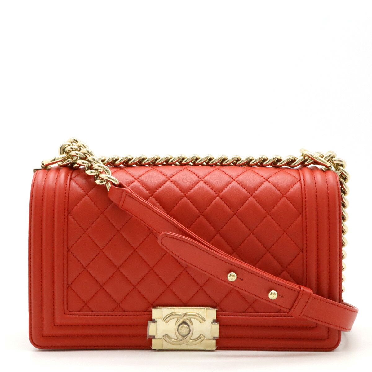 Chanel Chanel Boy Chanel Leather Shoulder Bag Leather Crossbody Bag A67086