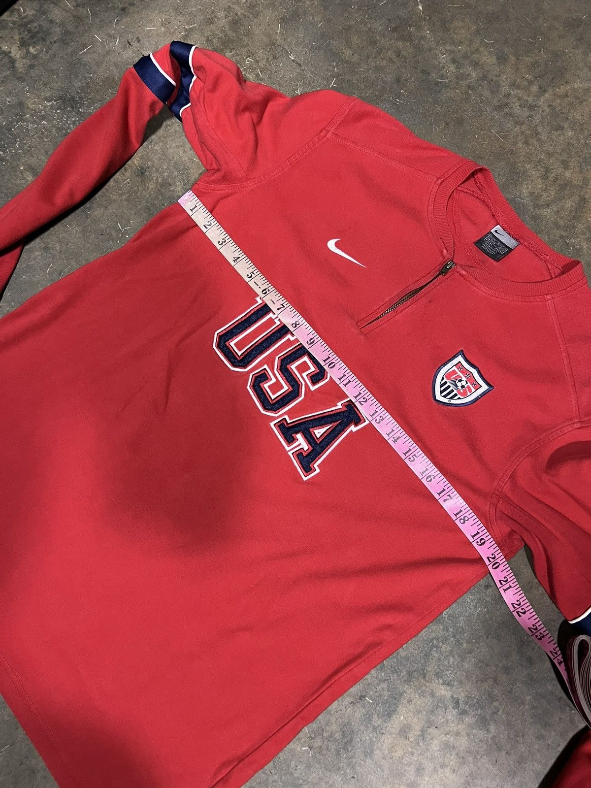 Vintage Rare MADE IN USA Nike USA Embroidered cotton long sleeve Size US M / EU 48-50 / 2 - 7 Thumbnail