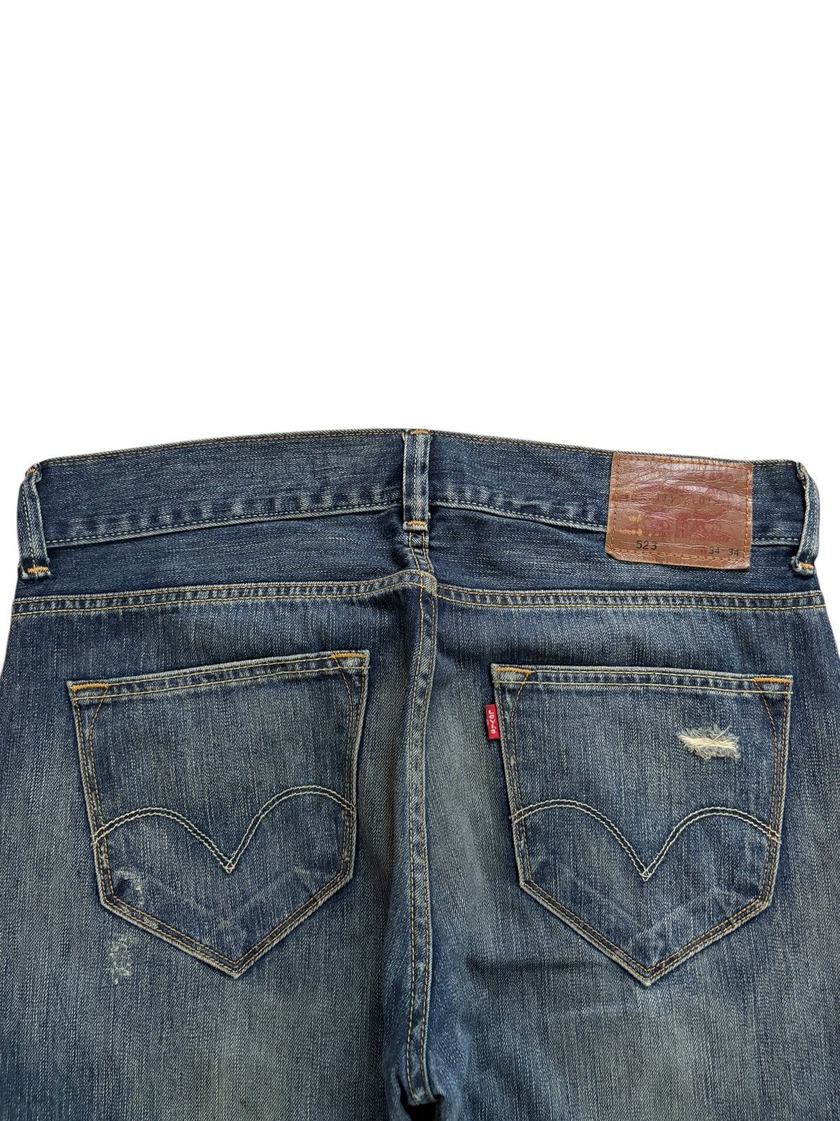 Levi's × Levi's Vintage Clothing Vintage Levis 523 Mud Wash Distressed Baggy Jeans Size US 36 / EU 52 - 8 Thumbnail