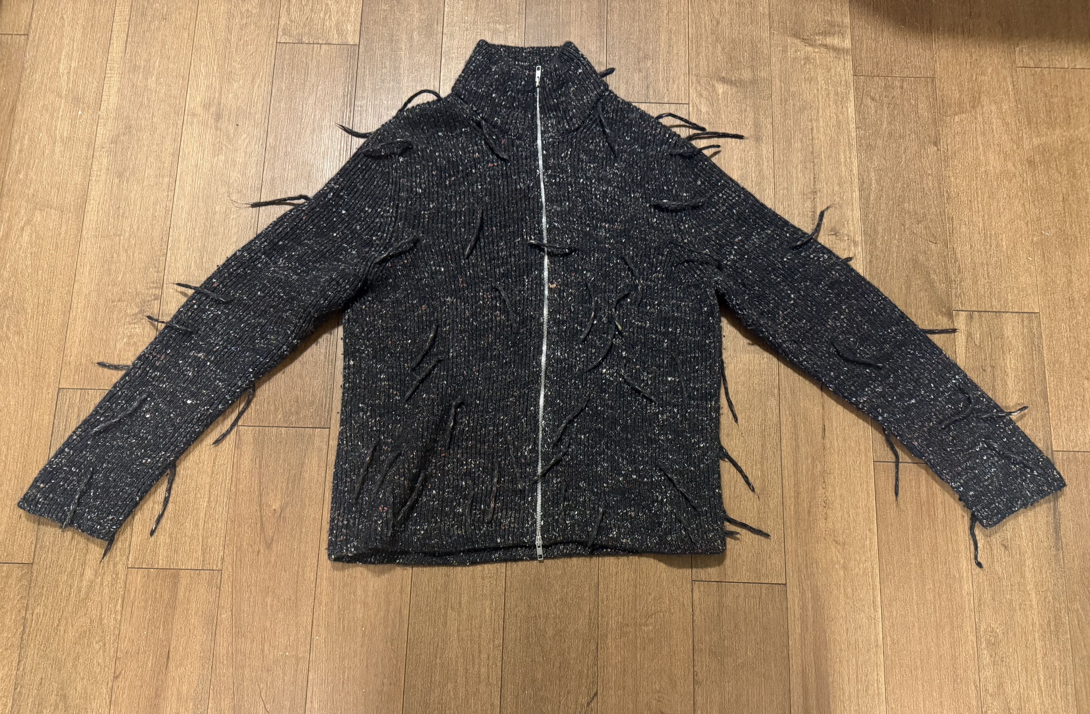 Maison Margiela Maison Margiela Zip up Knit Multi Color w/ Tassels Size US L / EU 52-54 / 3 - 1 Thumbnail