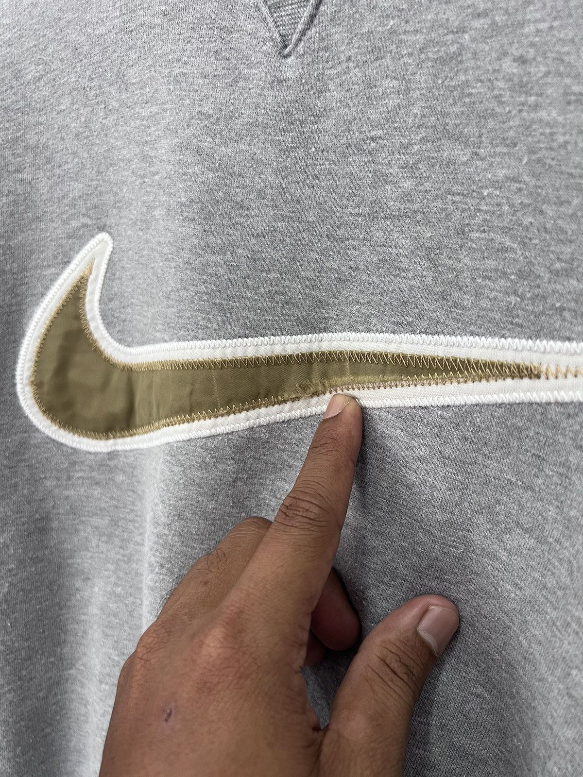 Nike 🔥90's Nike Swoosh & Spell out Big Logo Sweatshirt Size US M / EU 48-50 / 2 - 6 Thumbnail