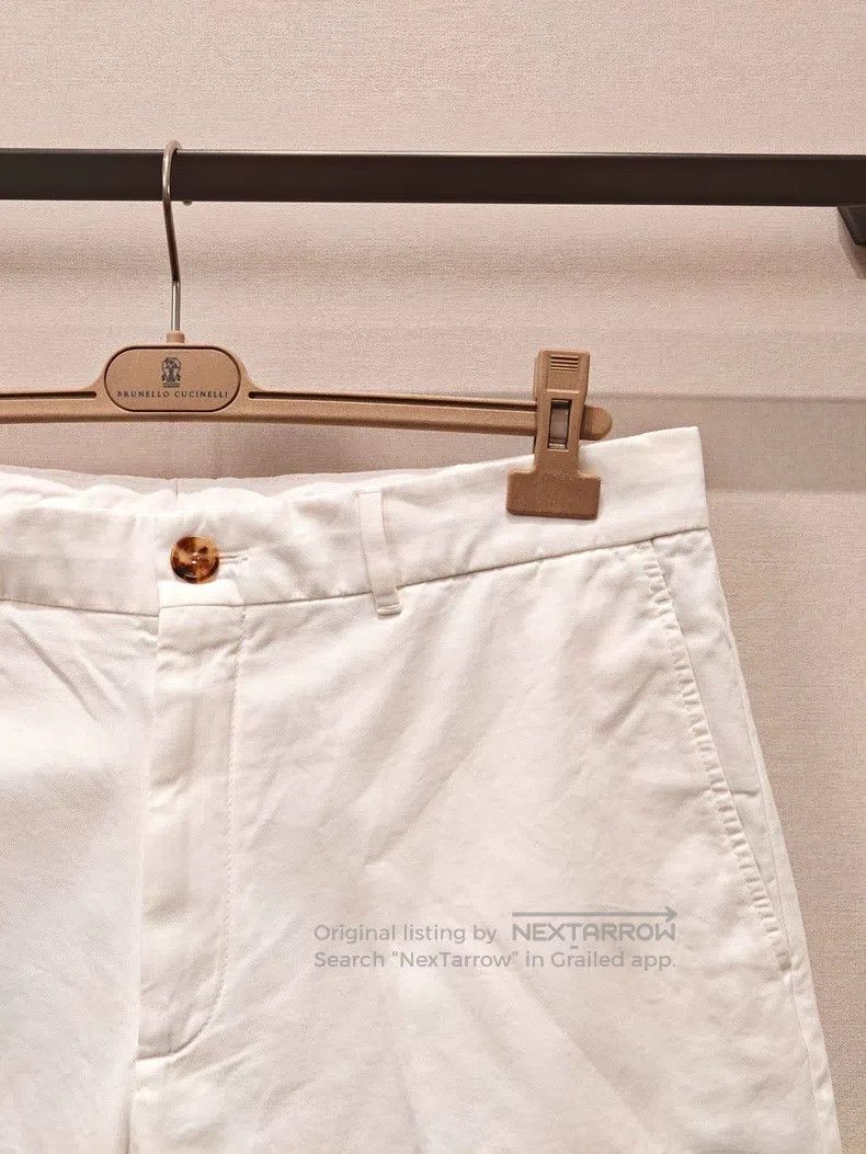 Brunello Cucinelli Brunello Cucinelli White shorts Size US 36 / EU 52 - 3 Thumbnail
