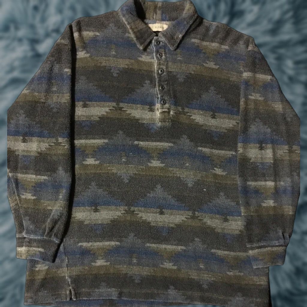 Vintage VINTAGE Aztec Fleece Polo Shirt L Nike? Size US L / EU 52-54 / 3 - 1 Thumbnail