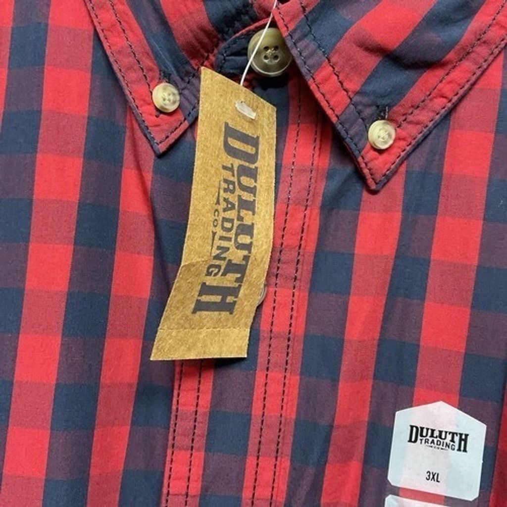 Duluth Trading Company NWT Duluth Trading Co Plaid ButtonUp Shirt Men Plus Size 3XL Size US XXL / EU 58 / 5 - 5 Thumbnail